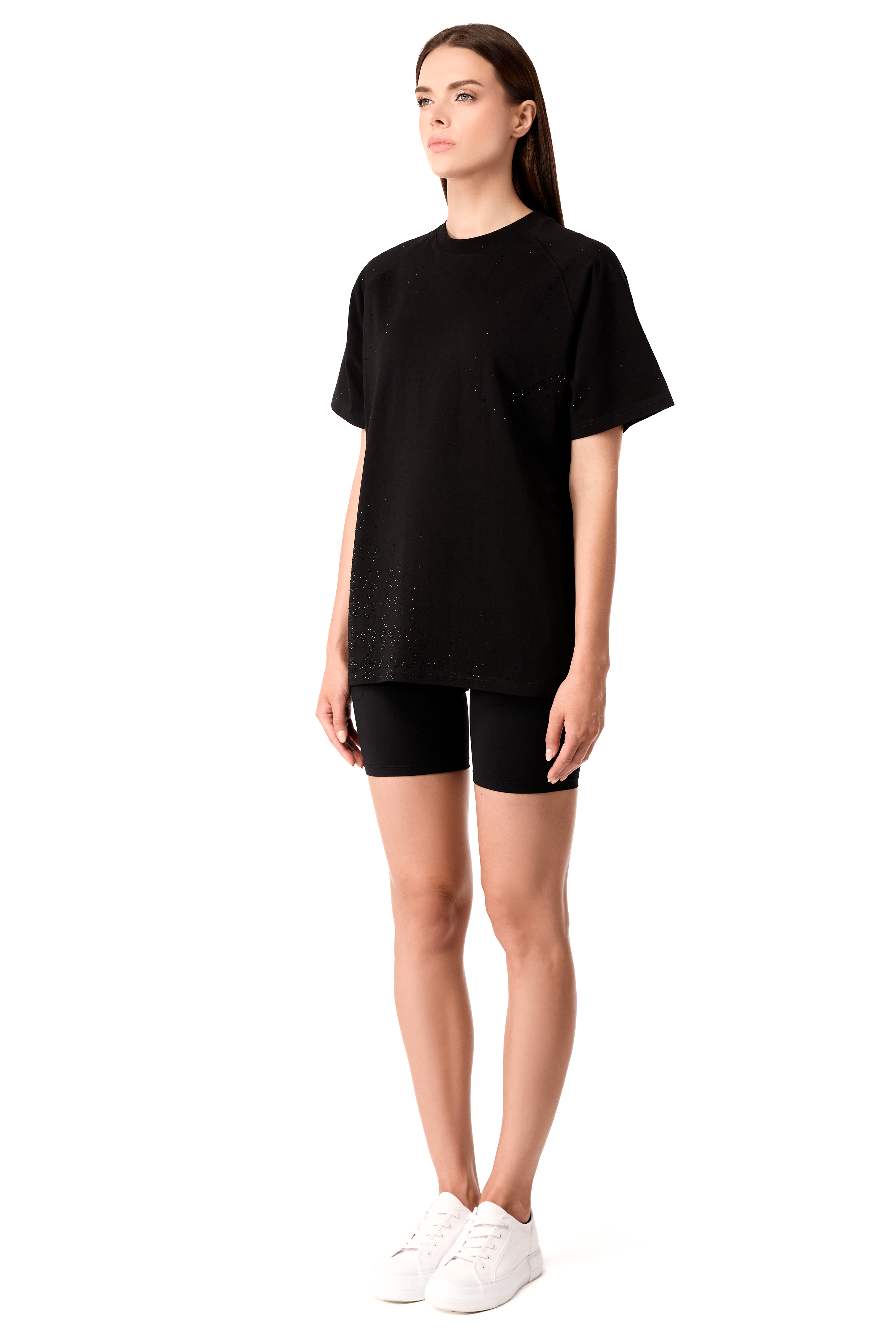 T-Shirt Lumina Black with Black gems