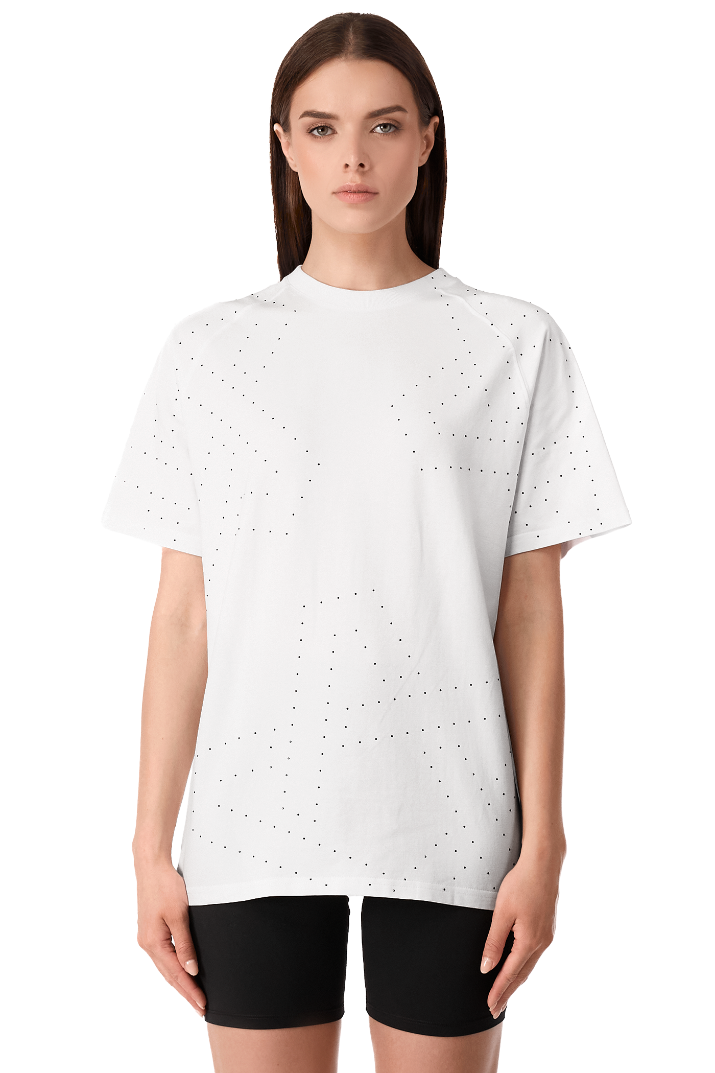 T-Shirt Galaxia White with Black gems