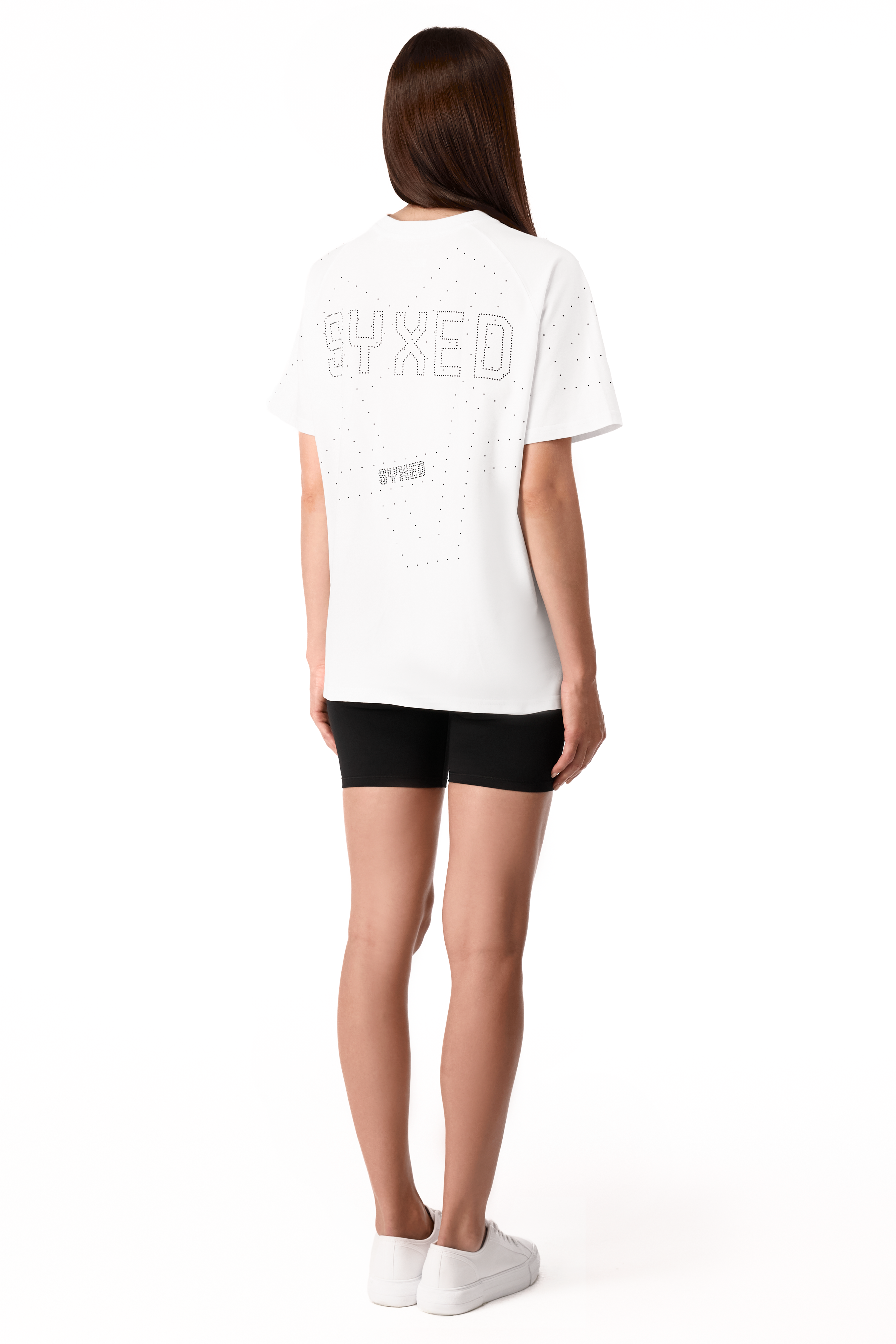 T-Shirt Galaxia White with Black gems