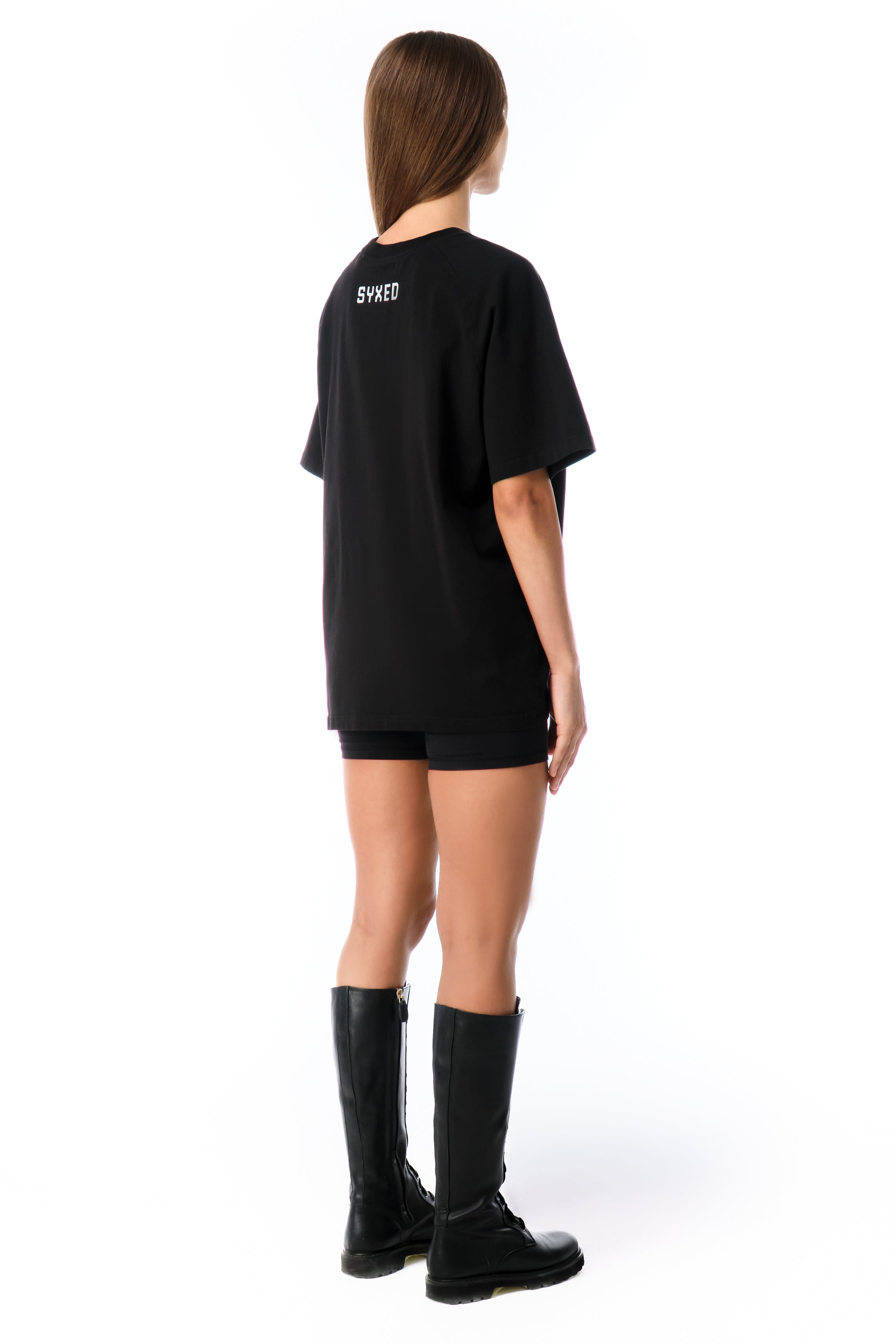 T-shirt Signature Style Black With Red Patch
