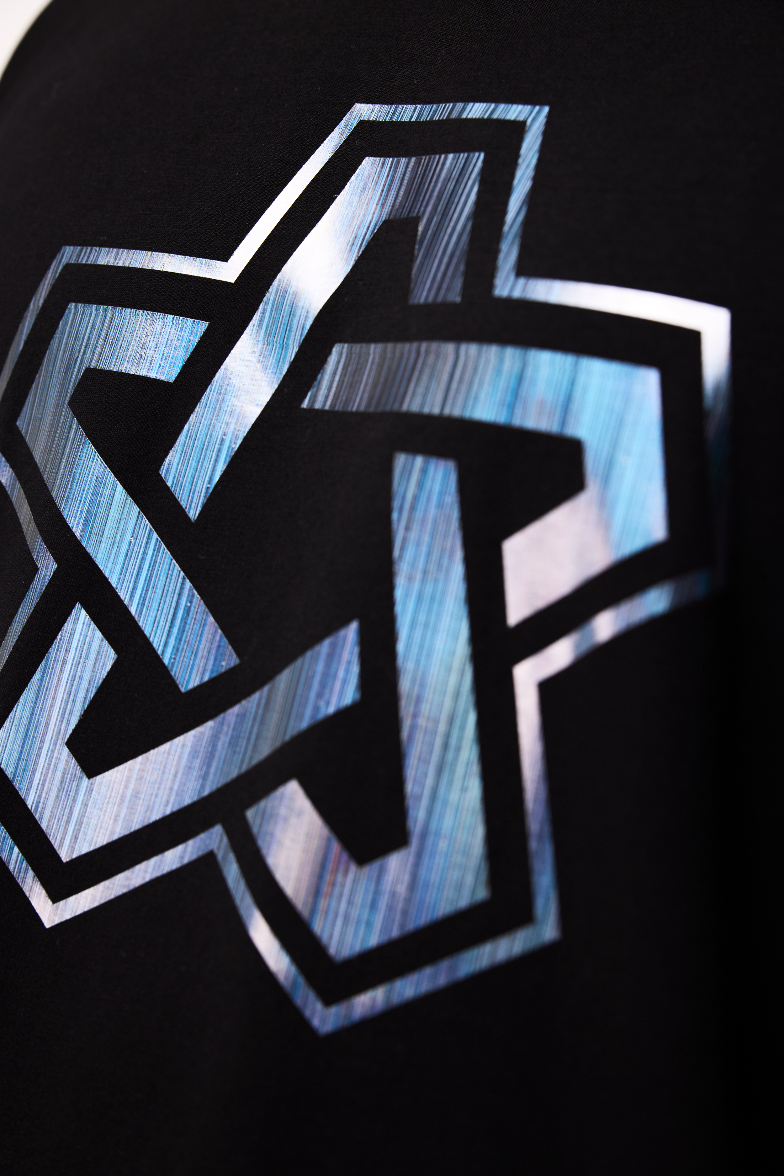 T-Shirt Holo Foil Black&Black