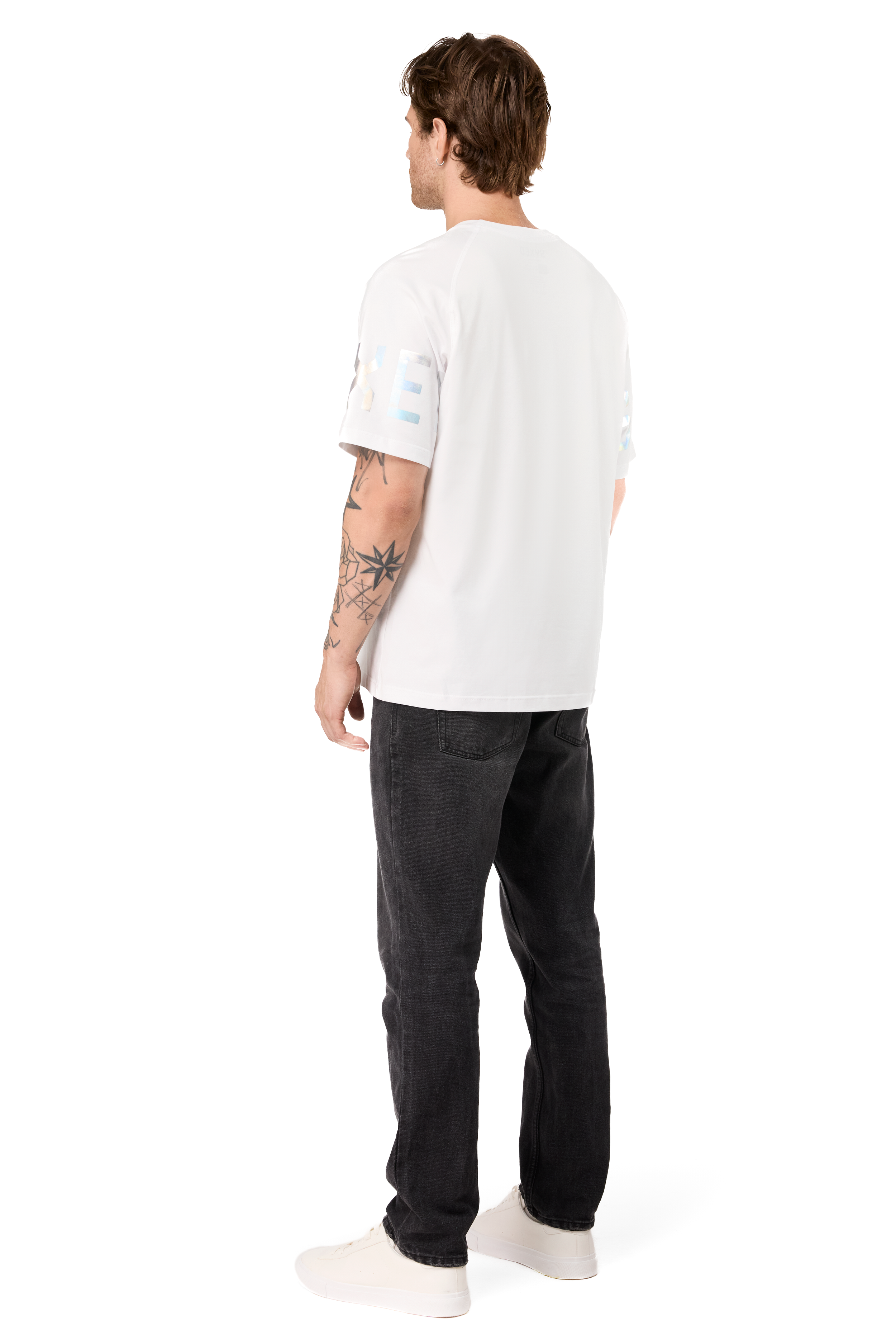 Holografisches weißes T-Shirt