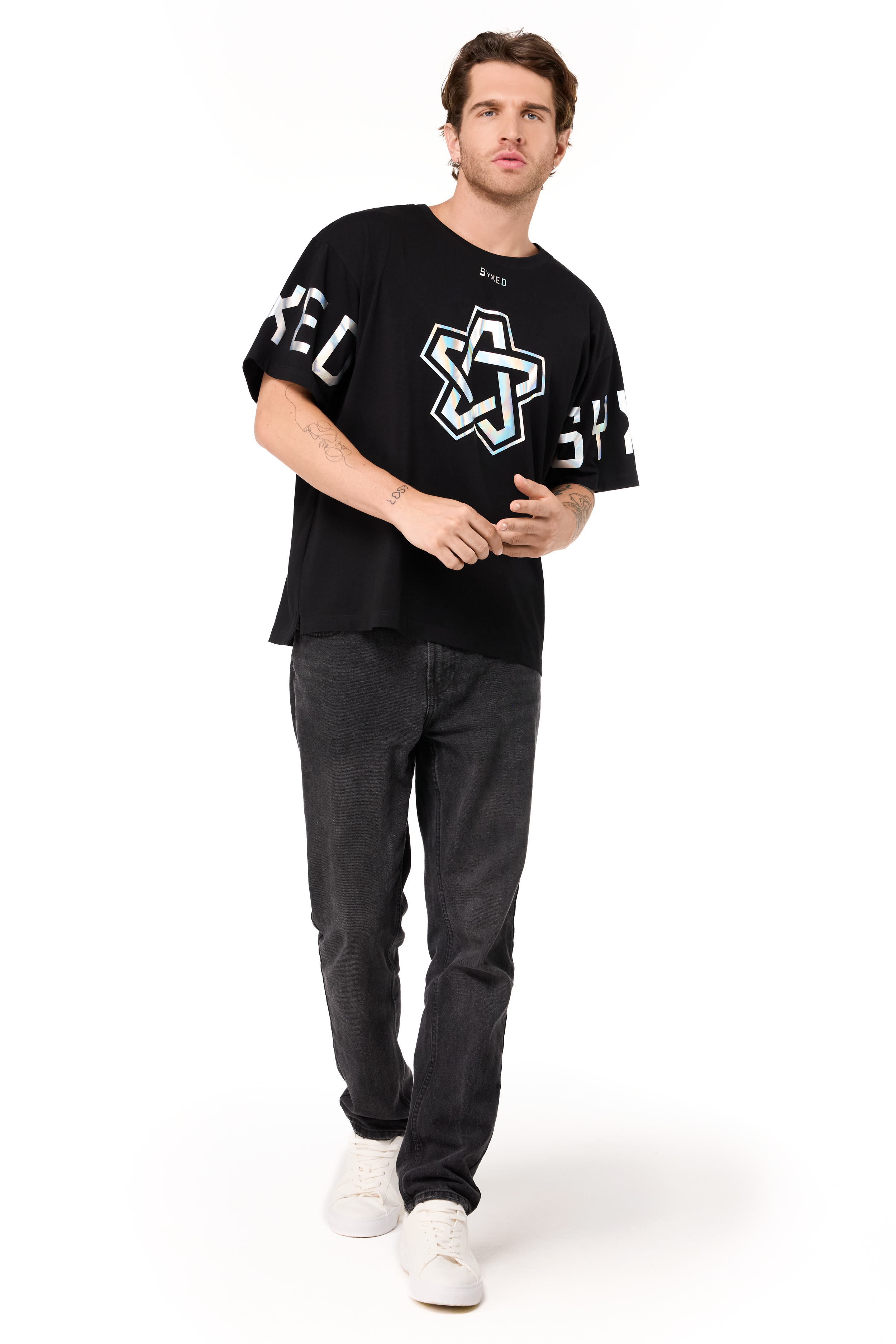 Holo Foil Black&White T-Shirt