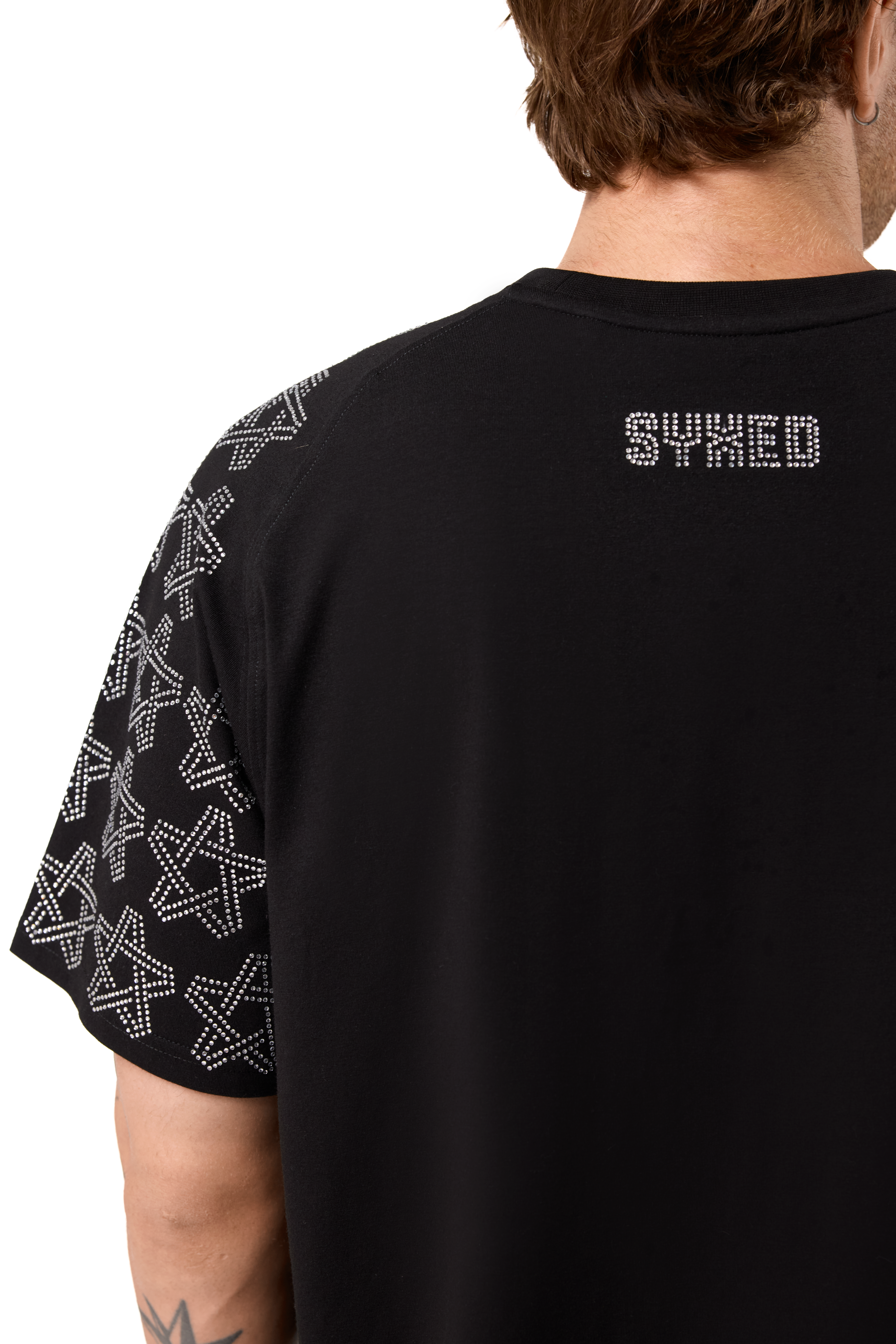 Spark T-Shirt Black with White gems
