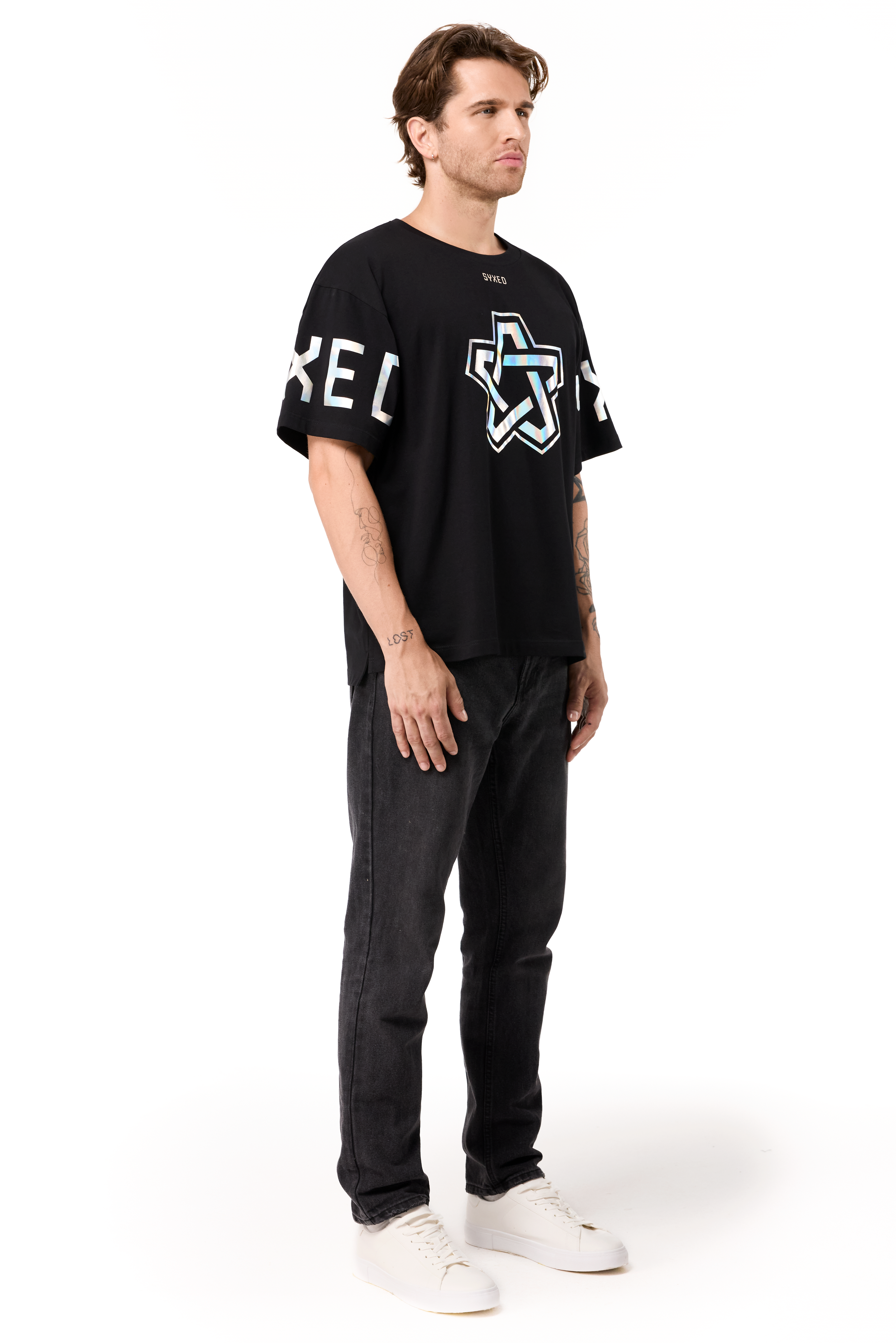 Holo Foil Black&White T-Shirt