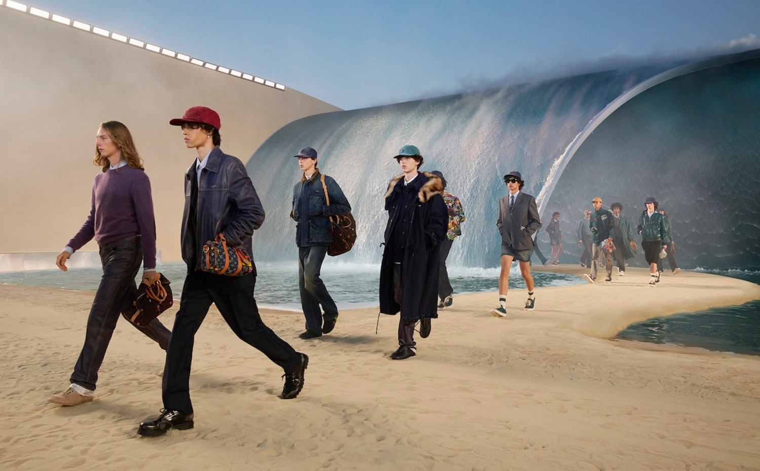 Louis Vuitton FS27: Pharrell reitet auf einer Welle