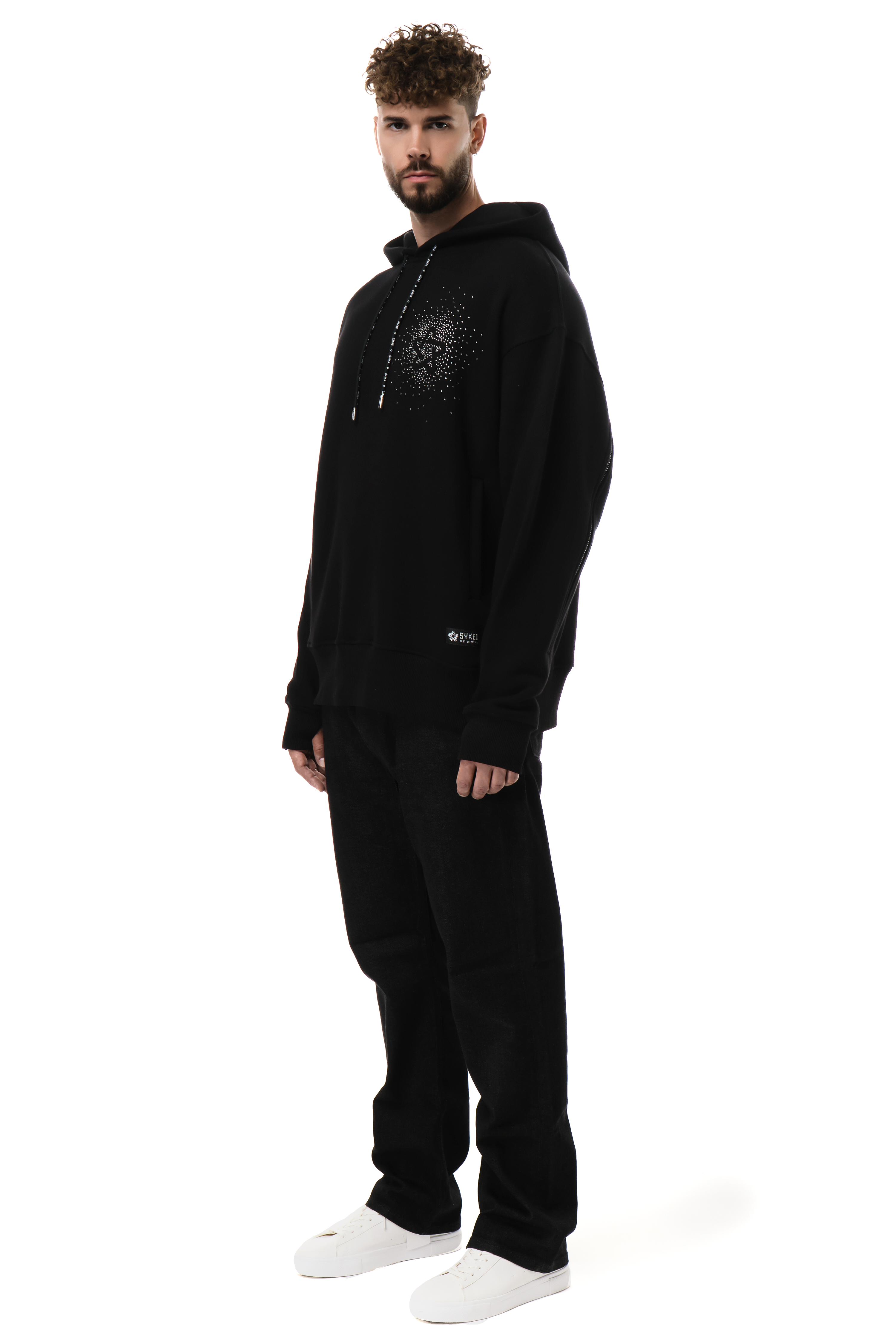 Lightning Hoodie White Gems