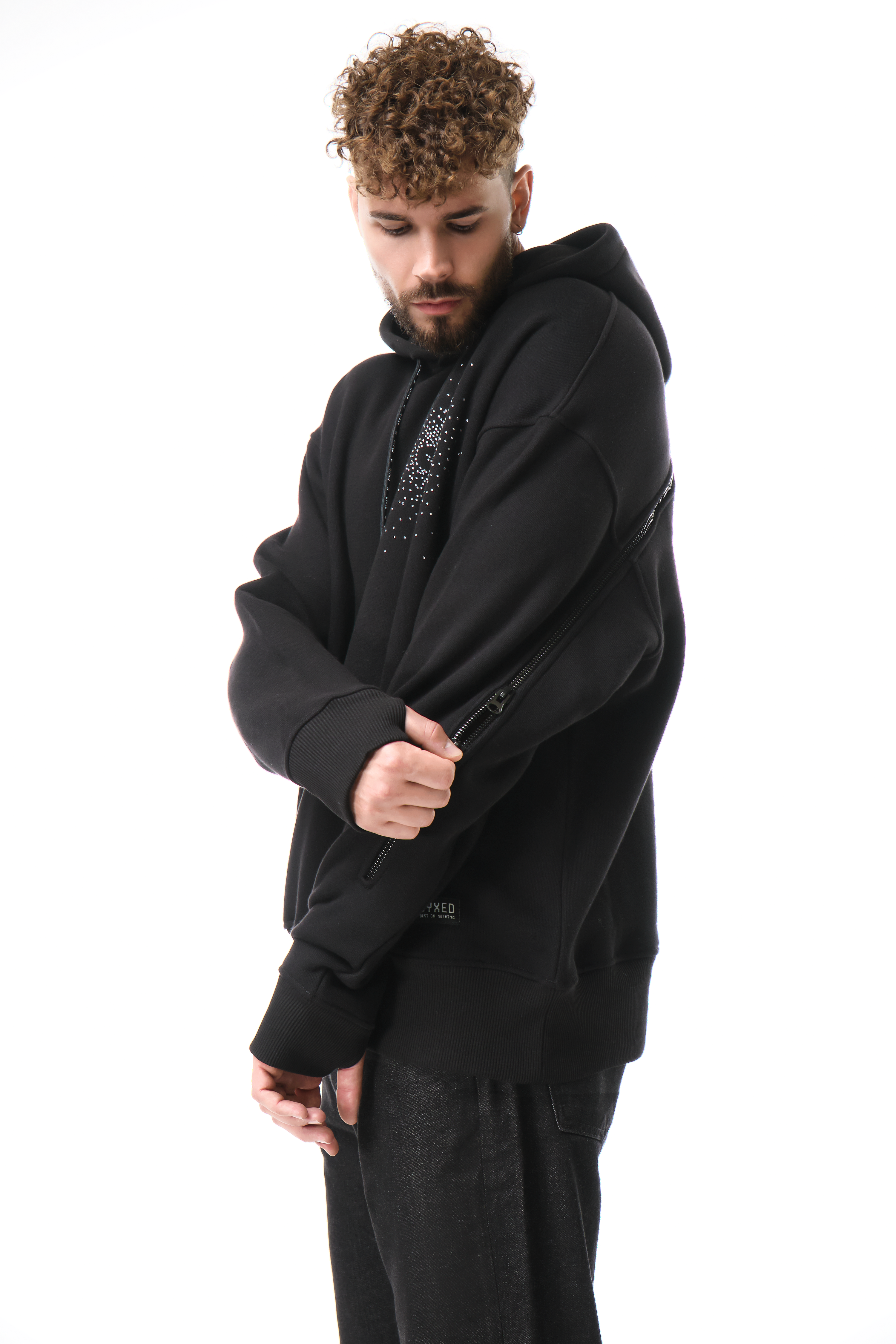 Lightning Hoodie White Gems