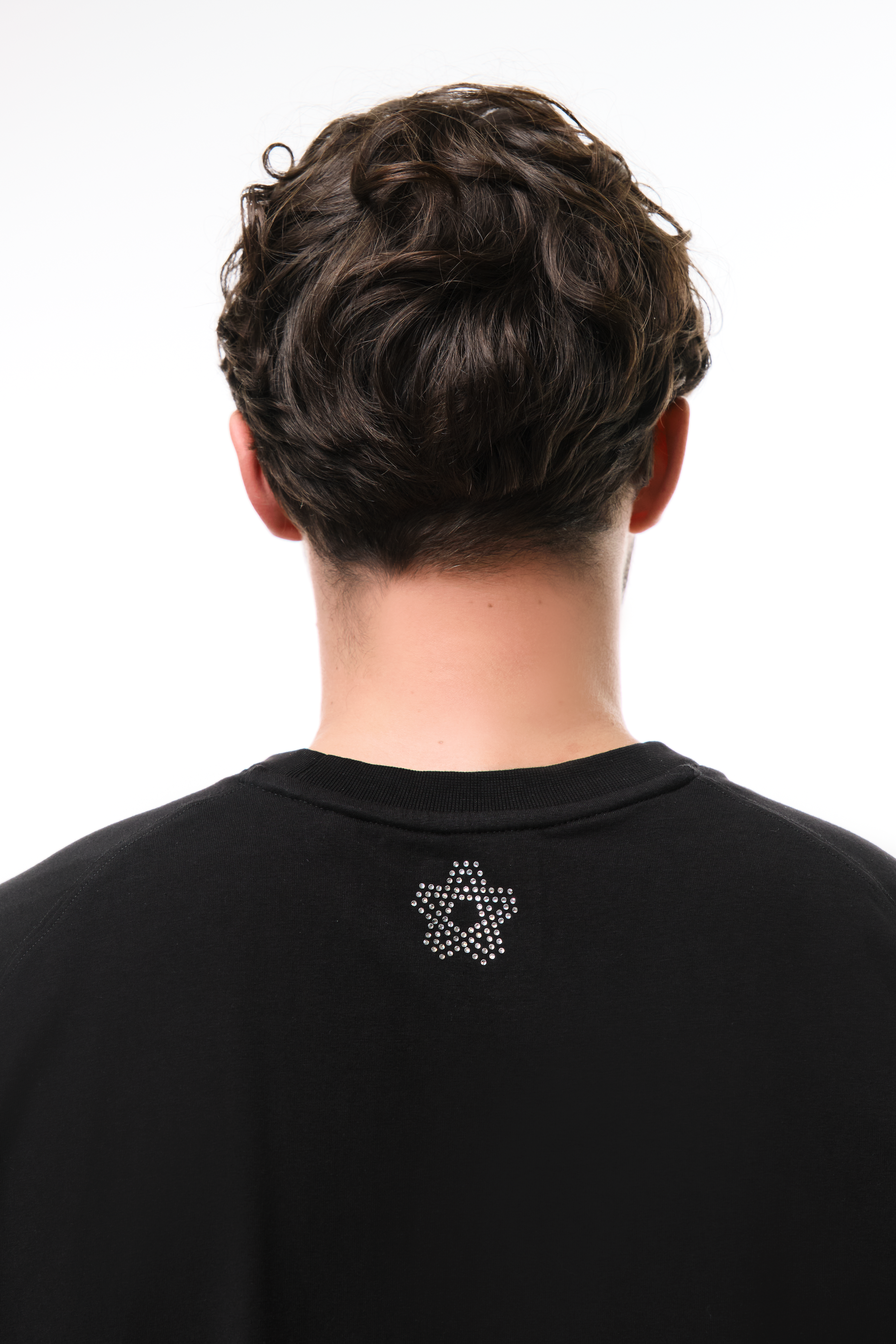 Glitz T-Shirt Black with White gems