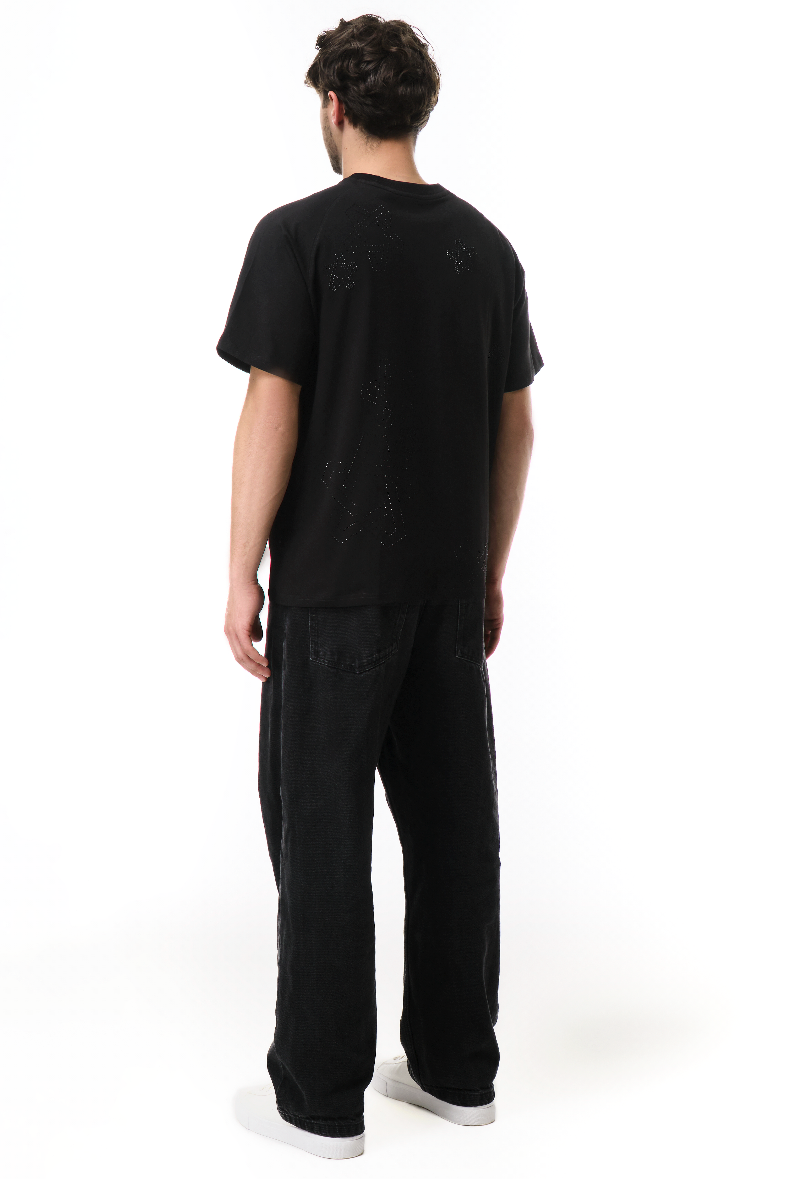 Dazzle T-Shirt Black with Black gems