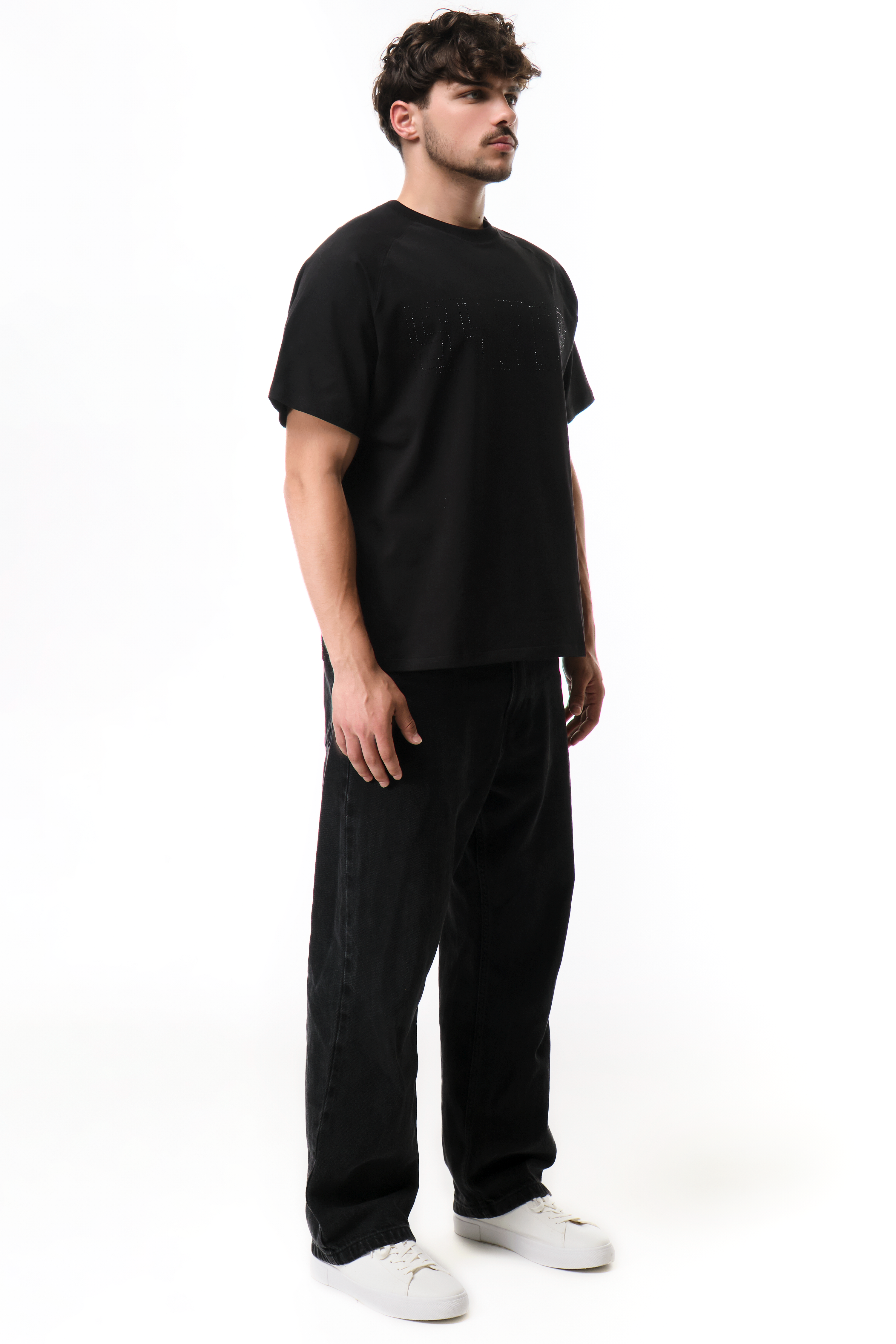 Dazzle T-Shirt Black with Black gems