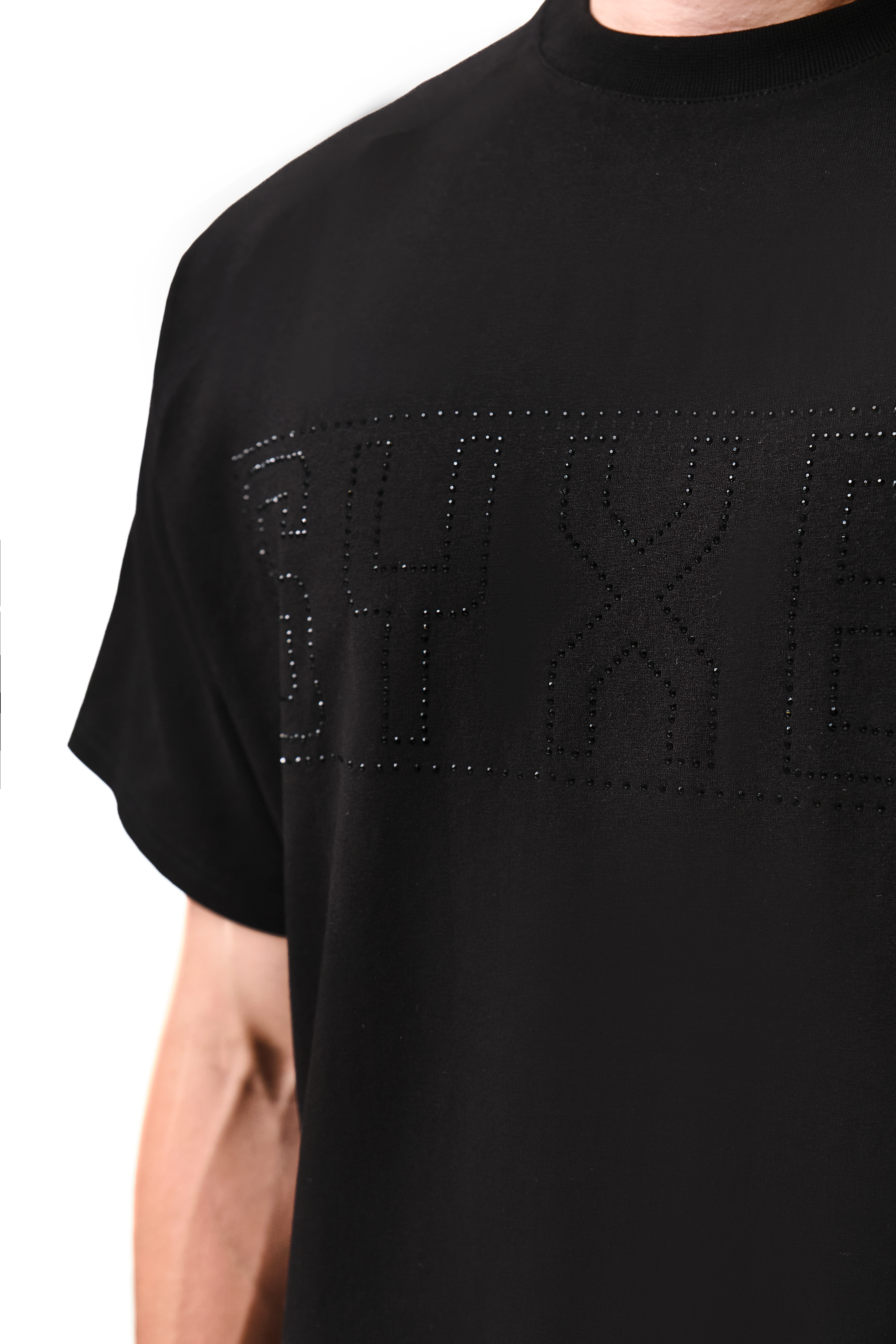 Dazzle T-Shirt Black with Black gems