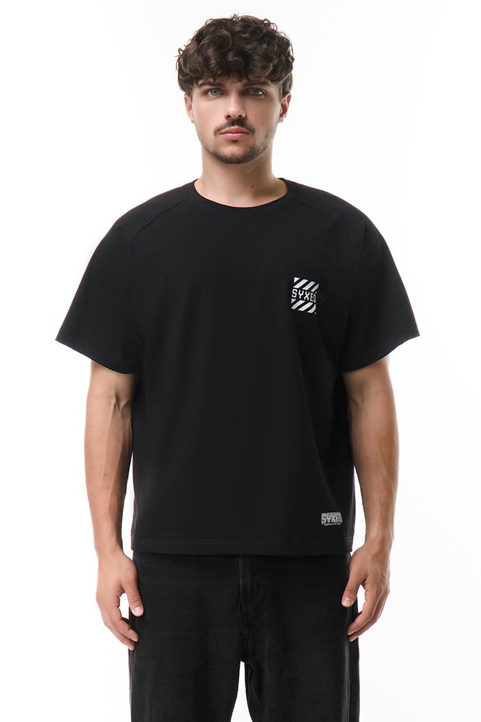 Spintext T-Shirt Black