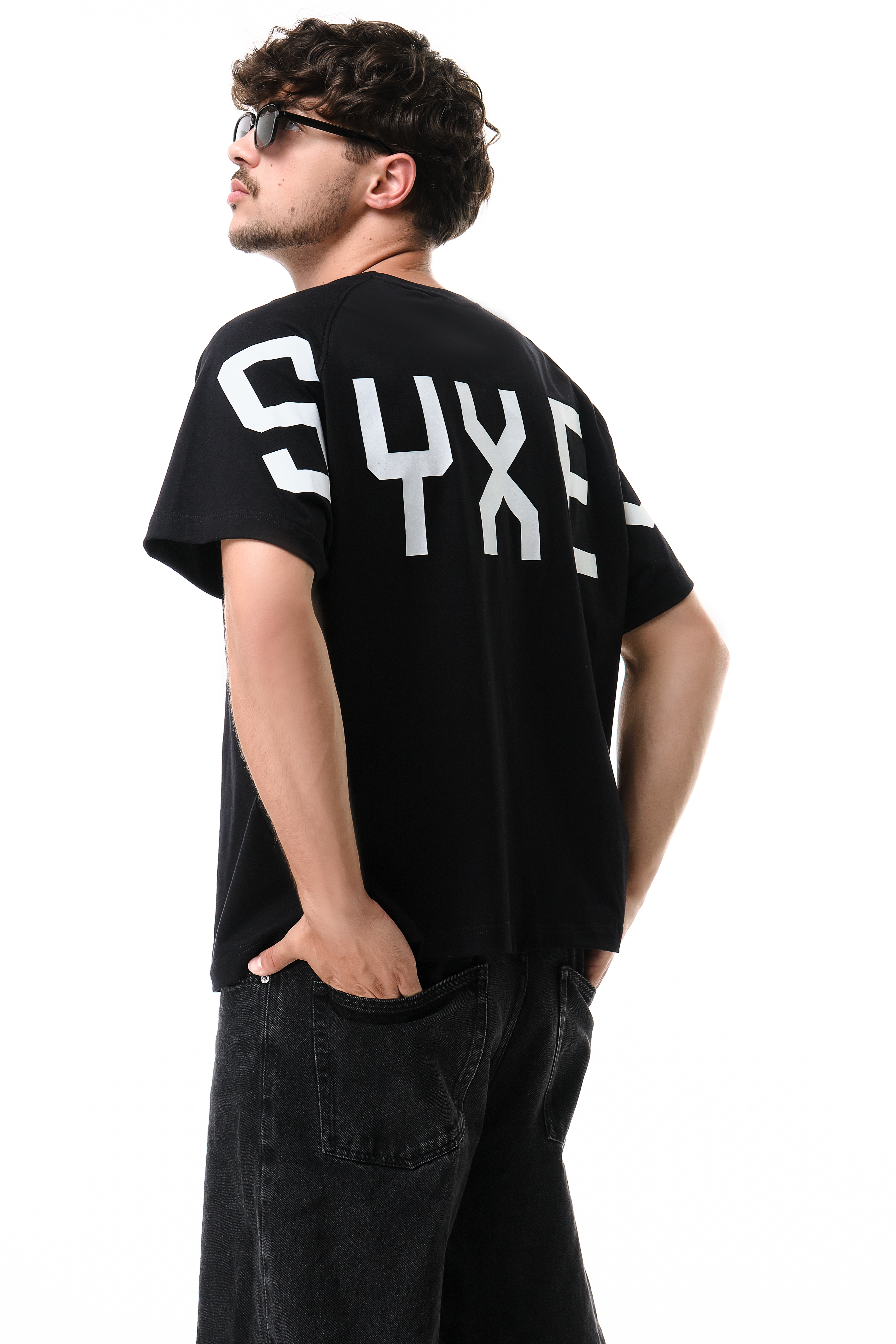 Spintext T-Shirt Black