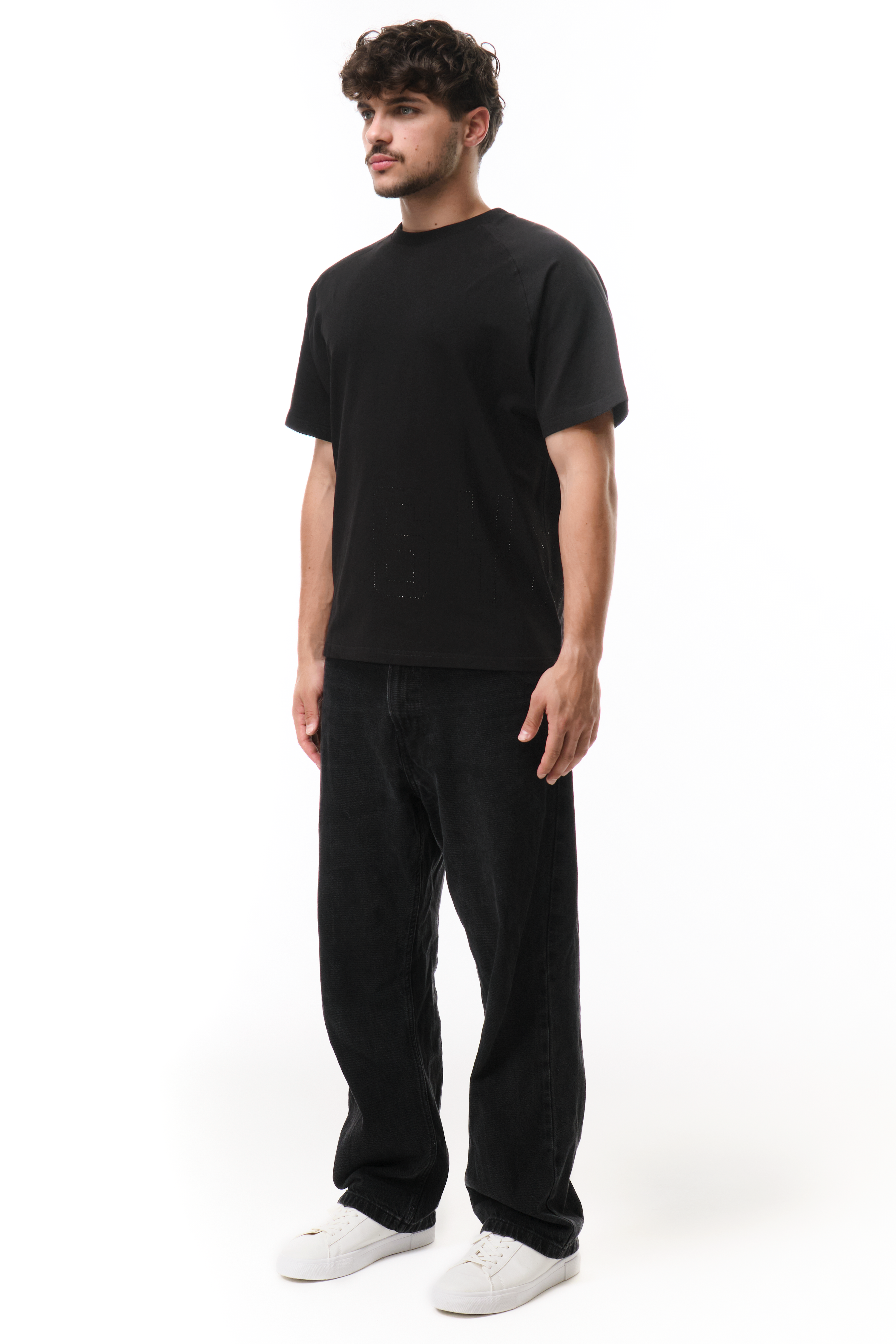 Glitz T-Shirt Black with Black gems