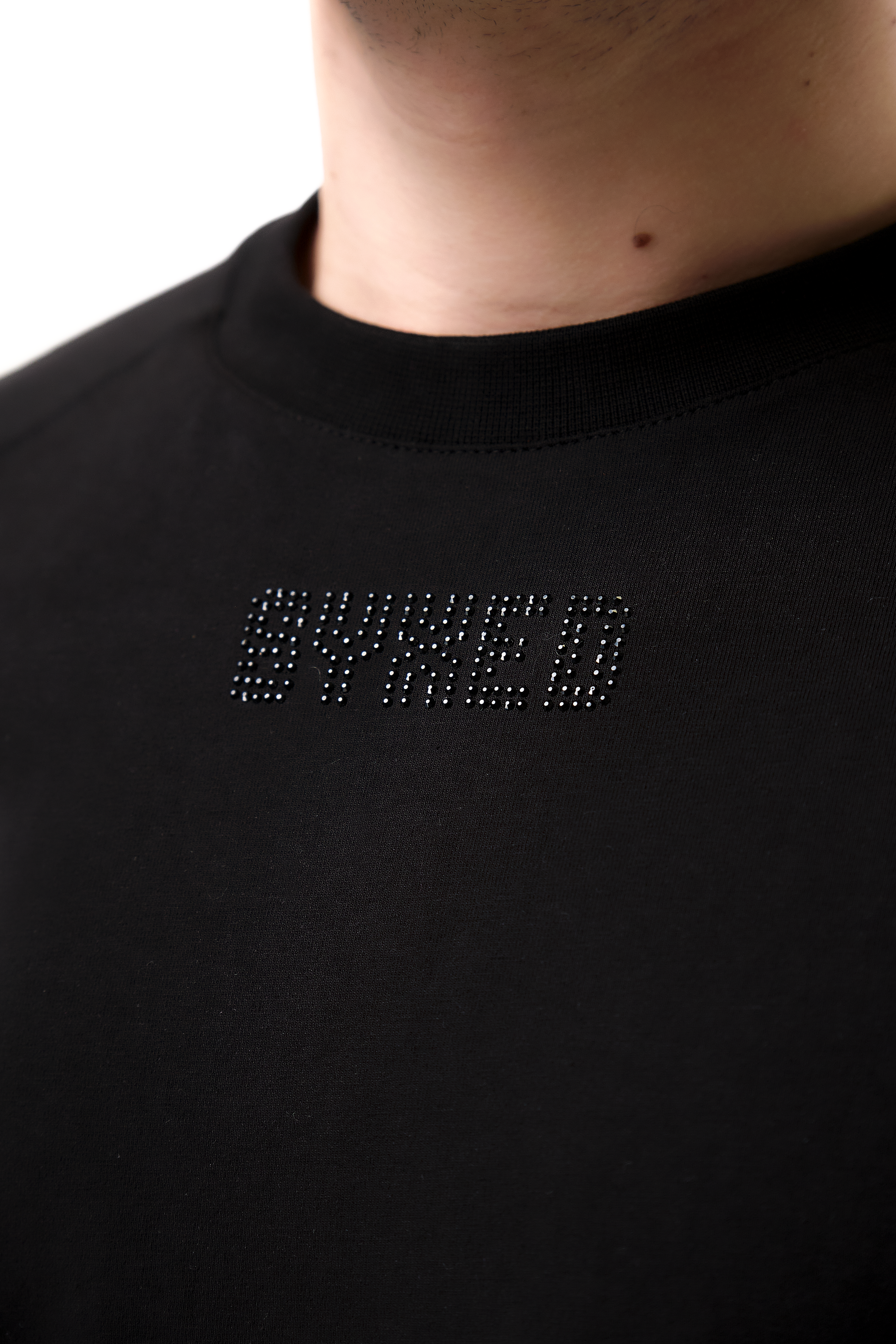 Astra T-Shirt Black with Black gems