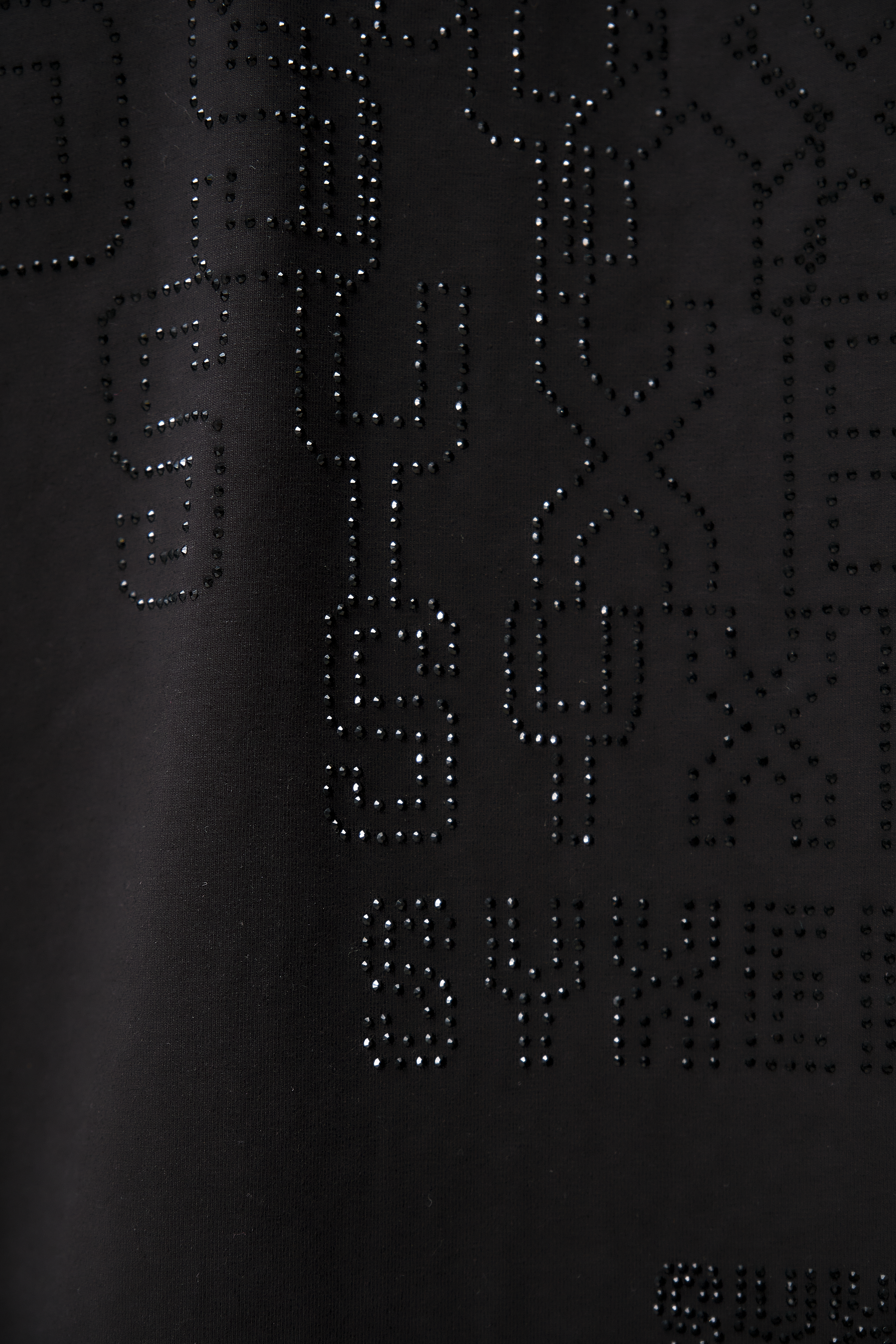 Astra T-Shirt Black with Black gems