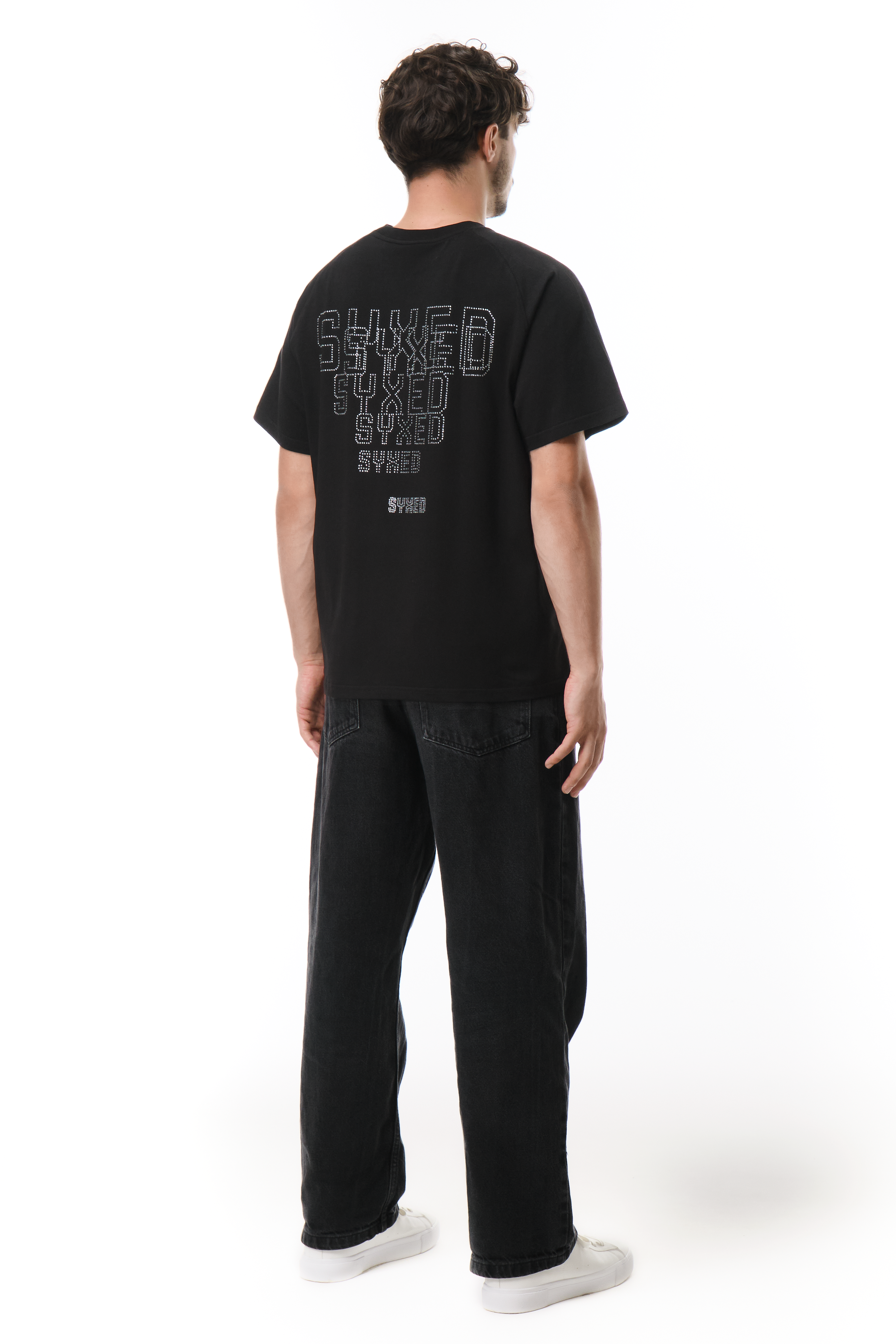 Astra T-Shirt Black with White gems