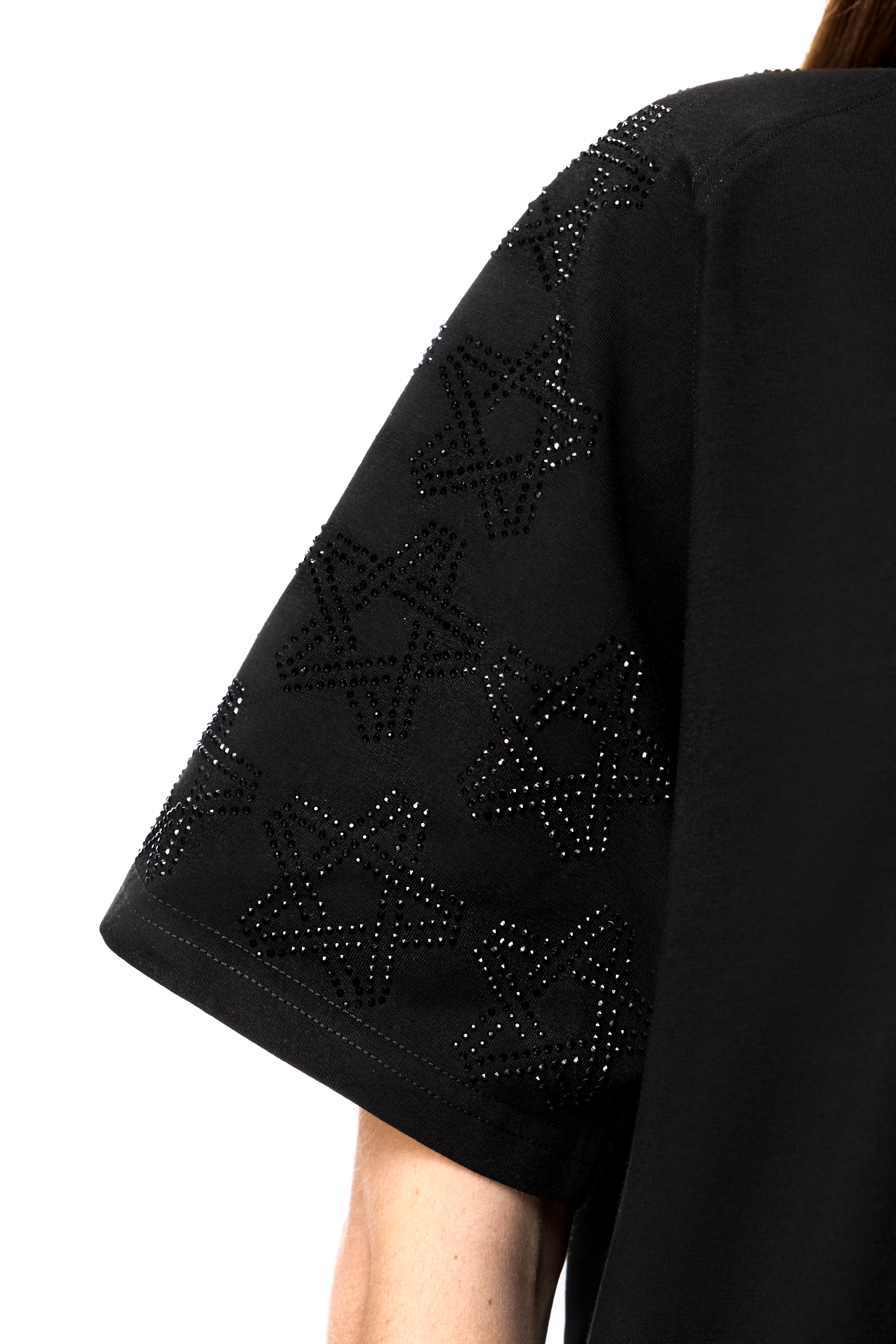 Spark T-Shirt Black with Black gems