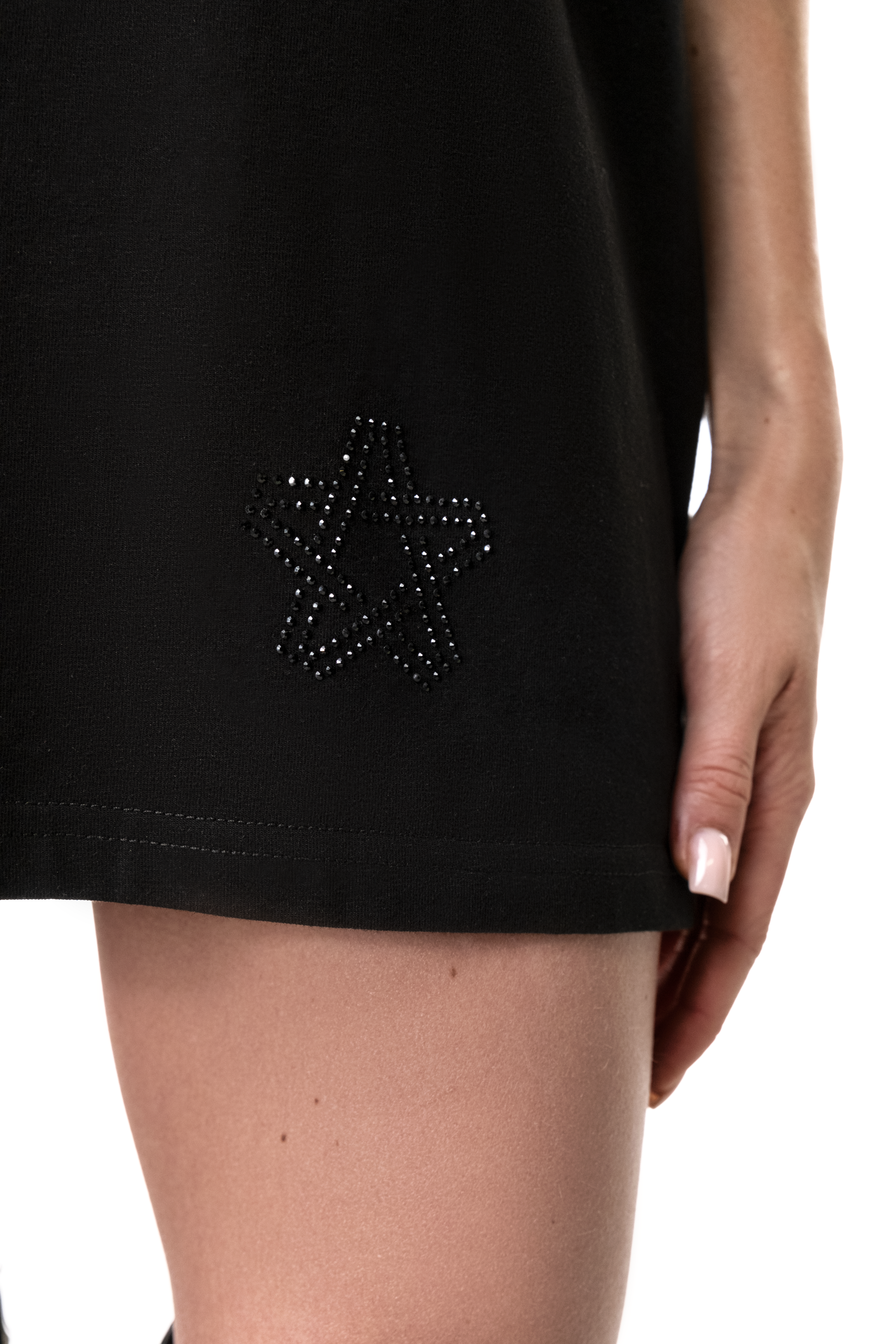 Spark T-Shirt Black with Black gems