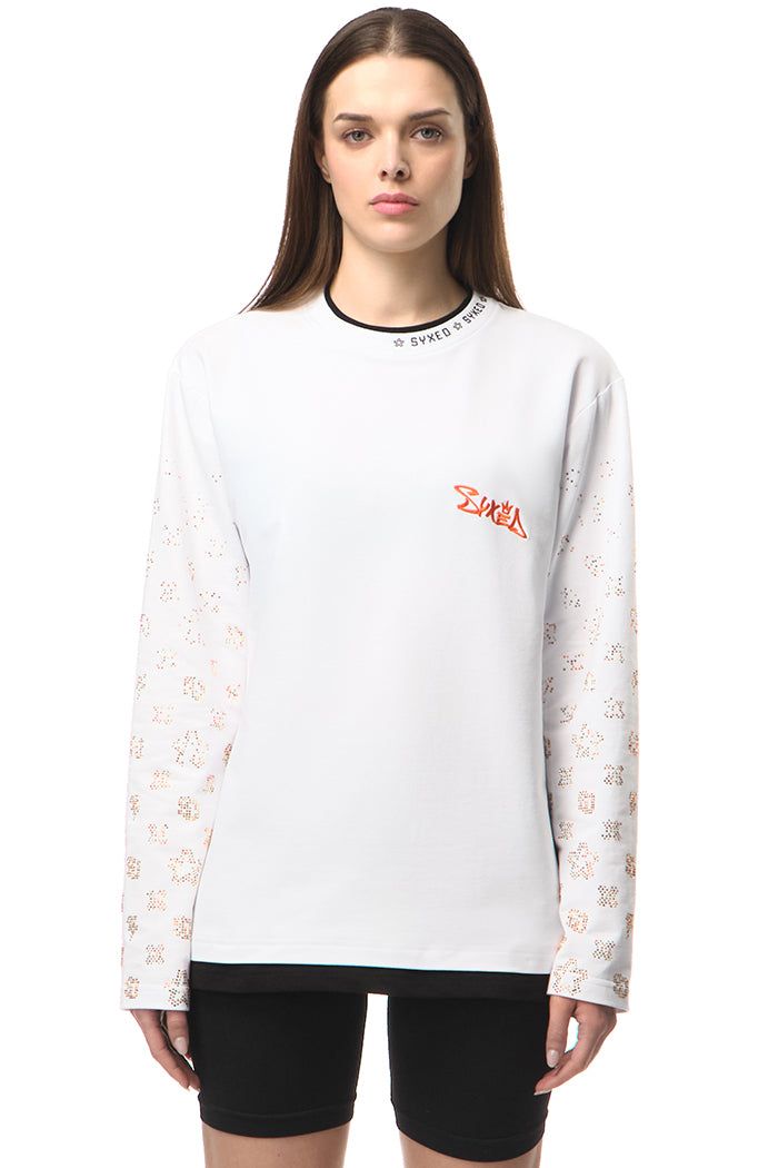 Longsleeve Golddigger White Fire Star