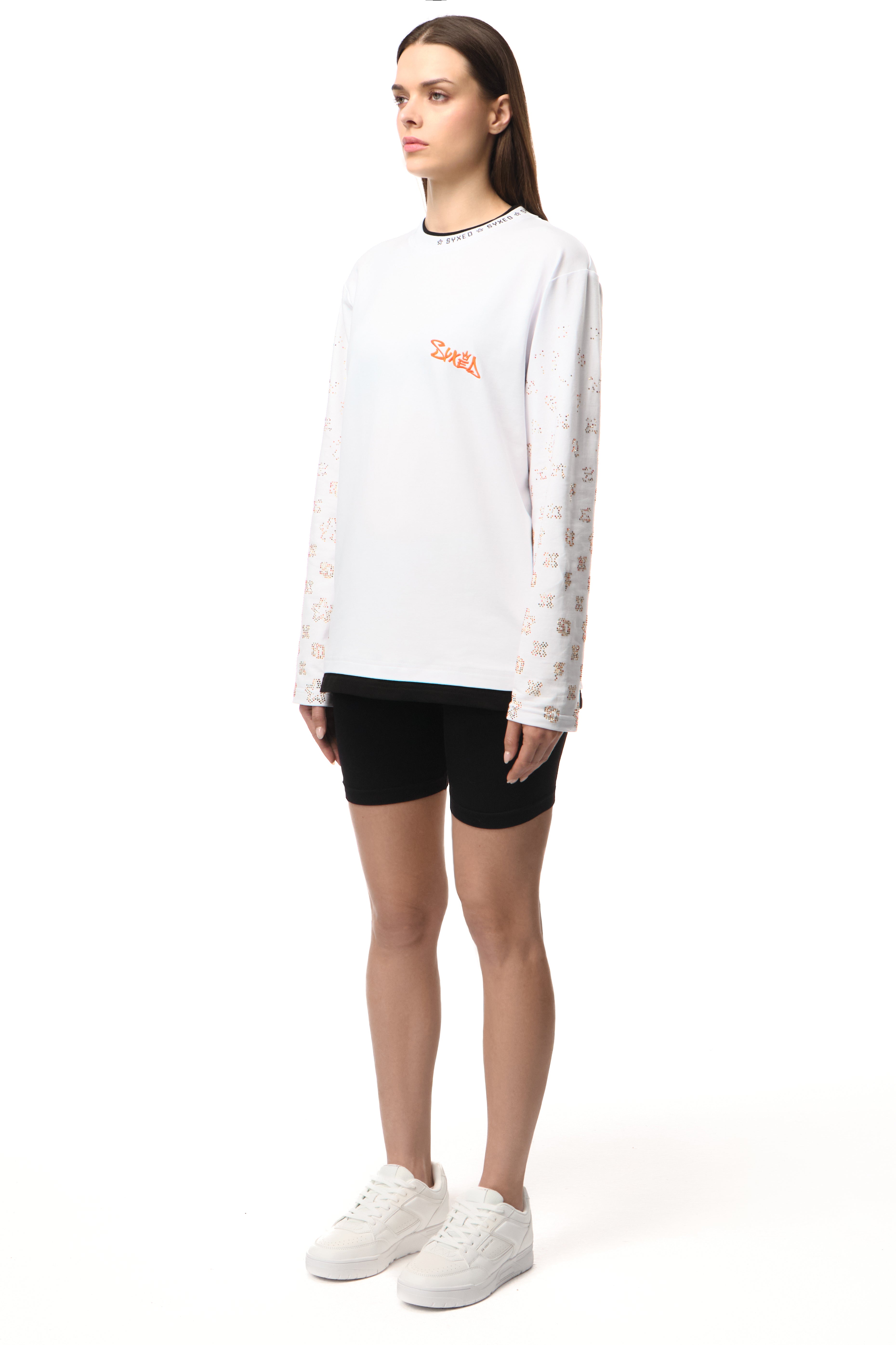 Longsleeve Golddigger White Fire Star
