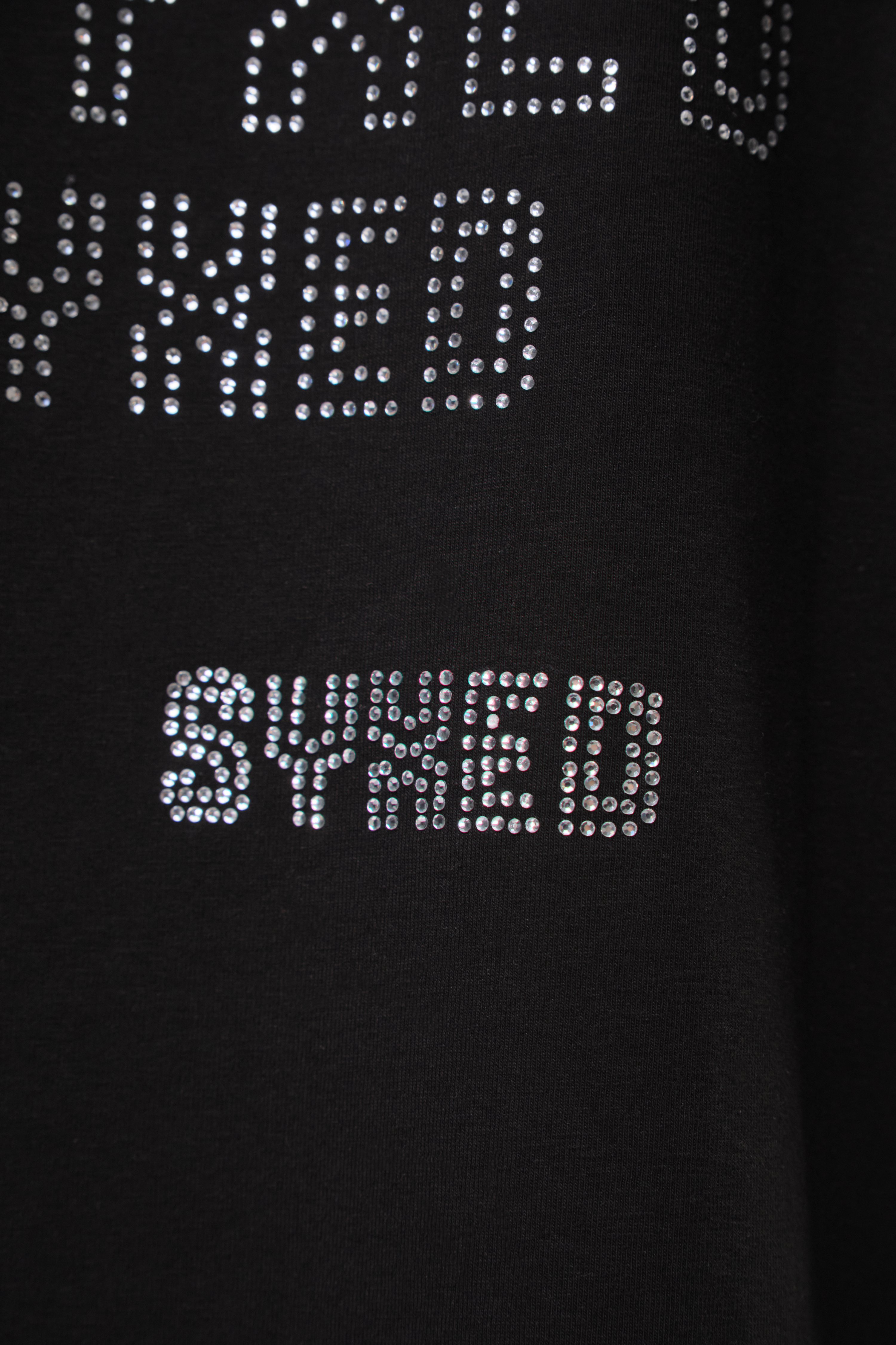 Astra T-Shirt Black with White gems