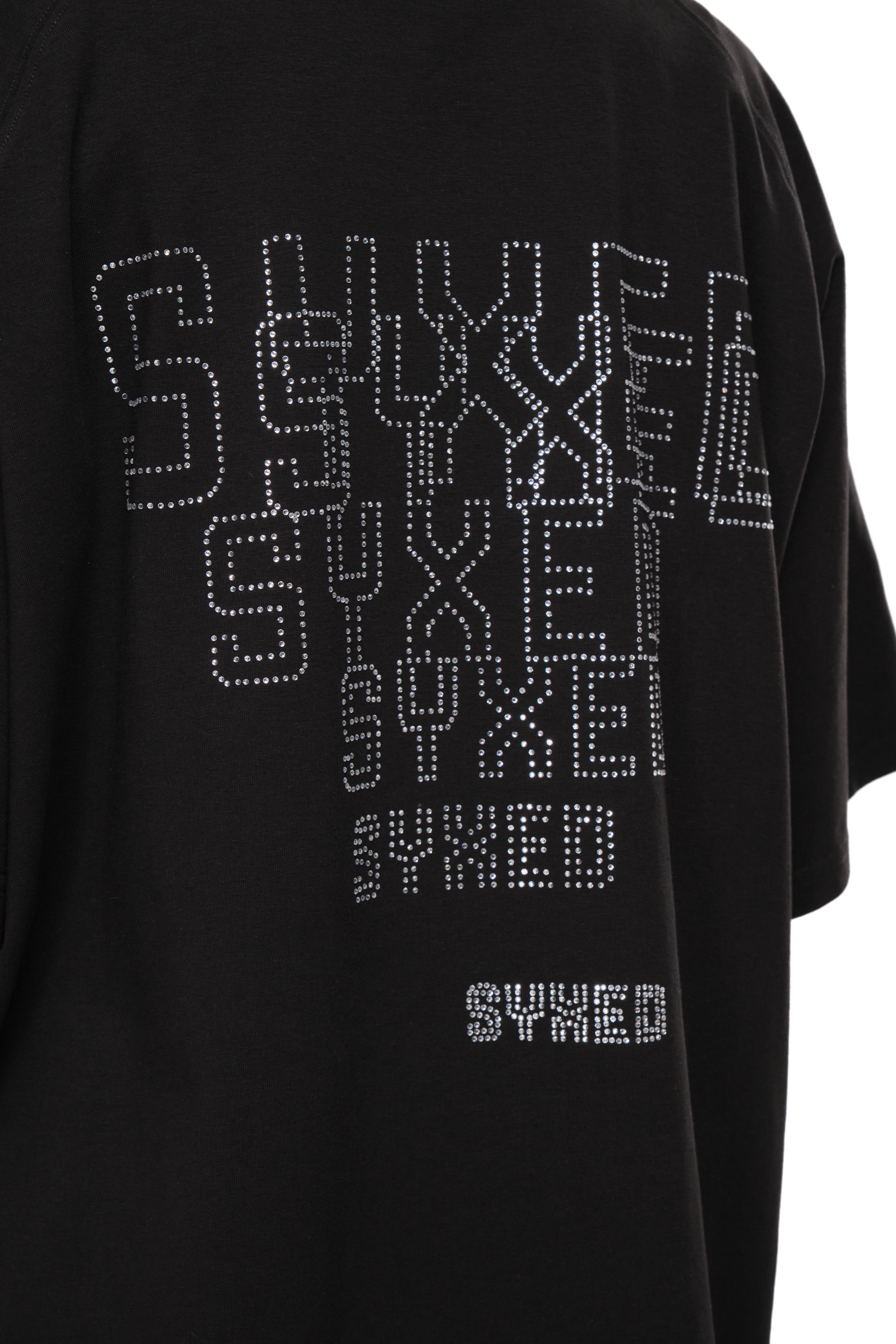 Astra T-Shirt Black with White gems