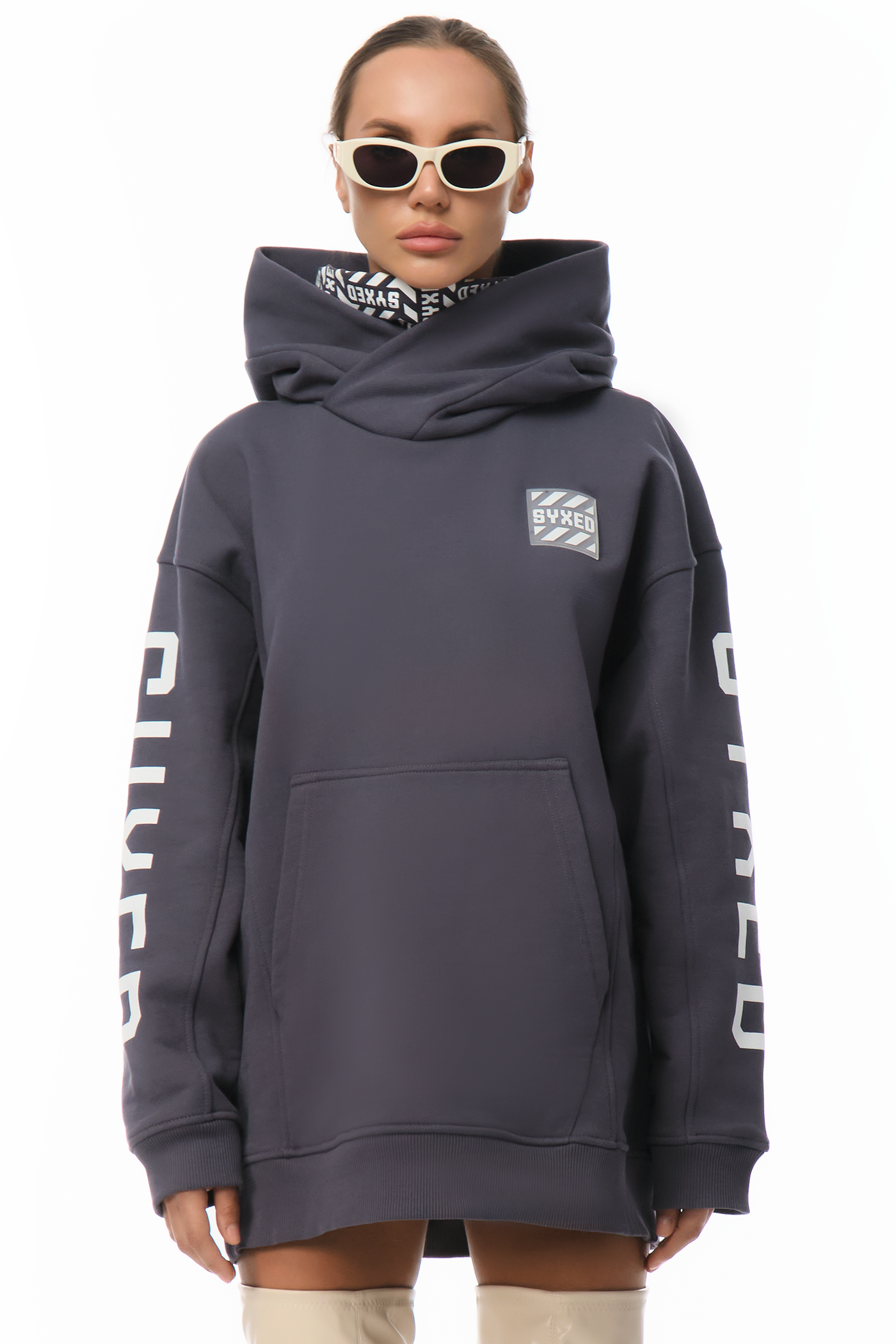 Hoodie Restrict Arc Grey Star