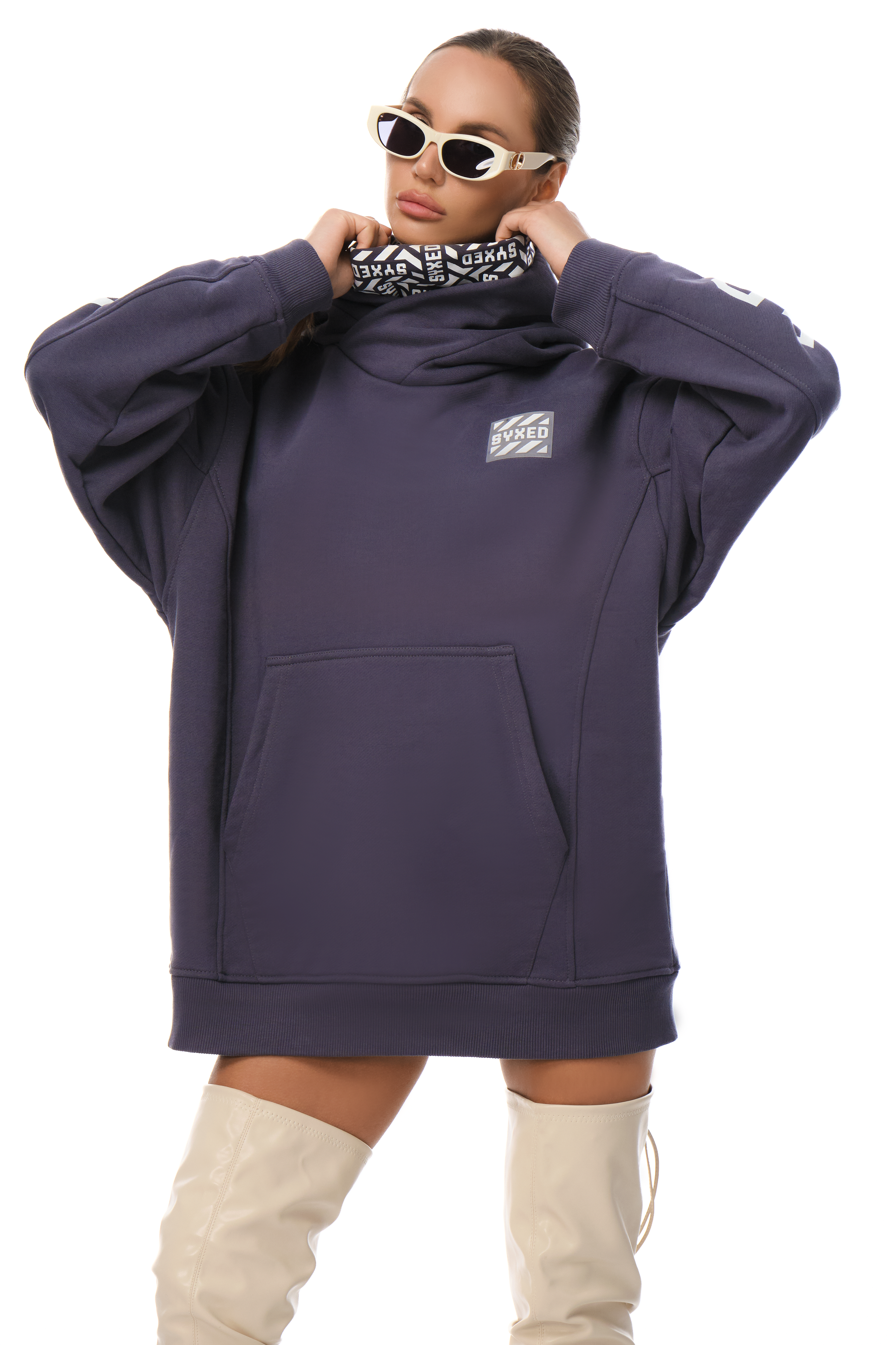 Restrict Arc Grey Hoodie Star