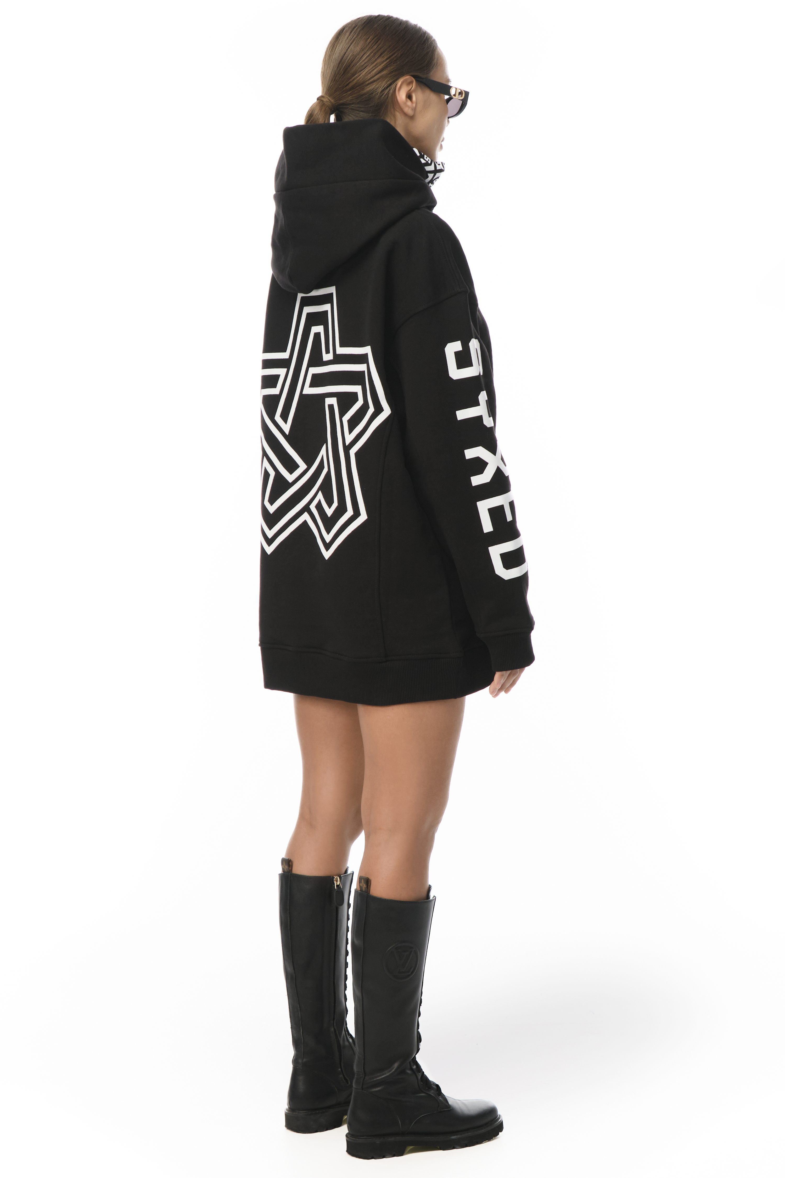 Restrict Arc Black Hoodie Star