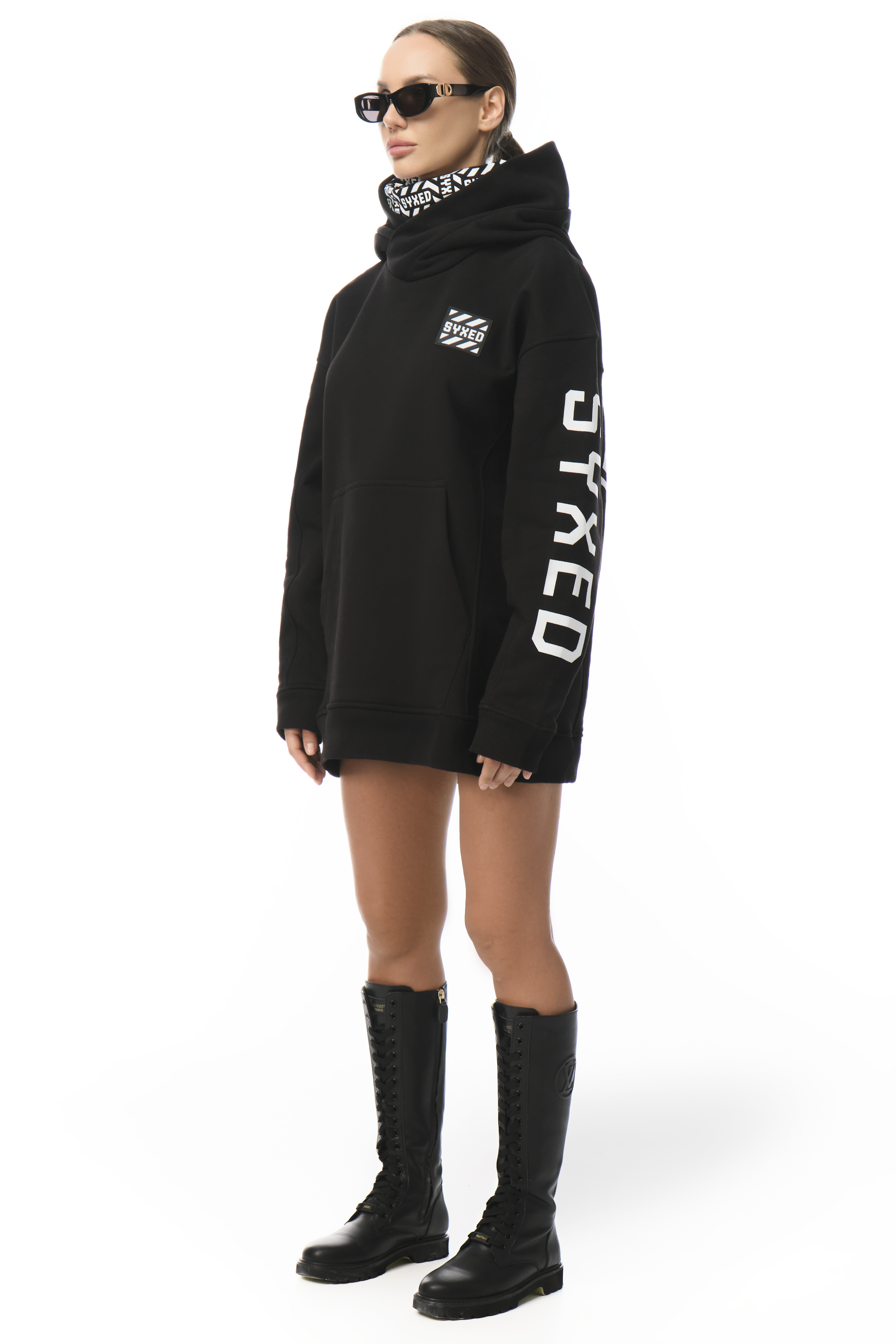 Restrict Arc Black Hoodie Star