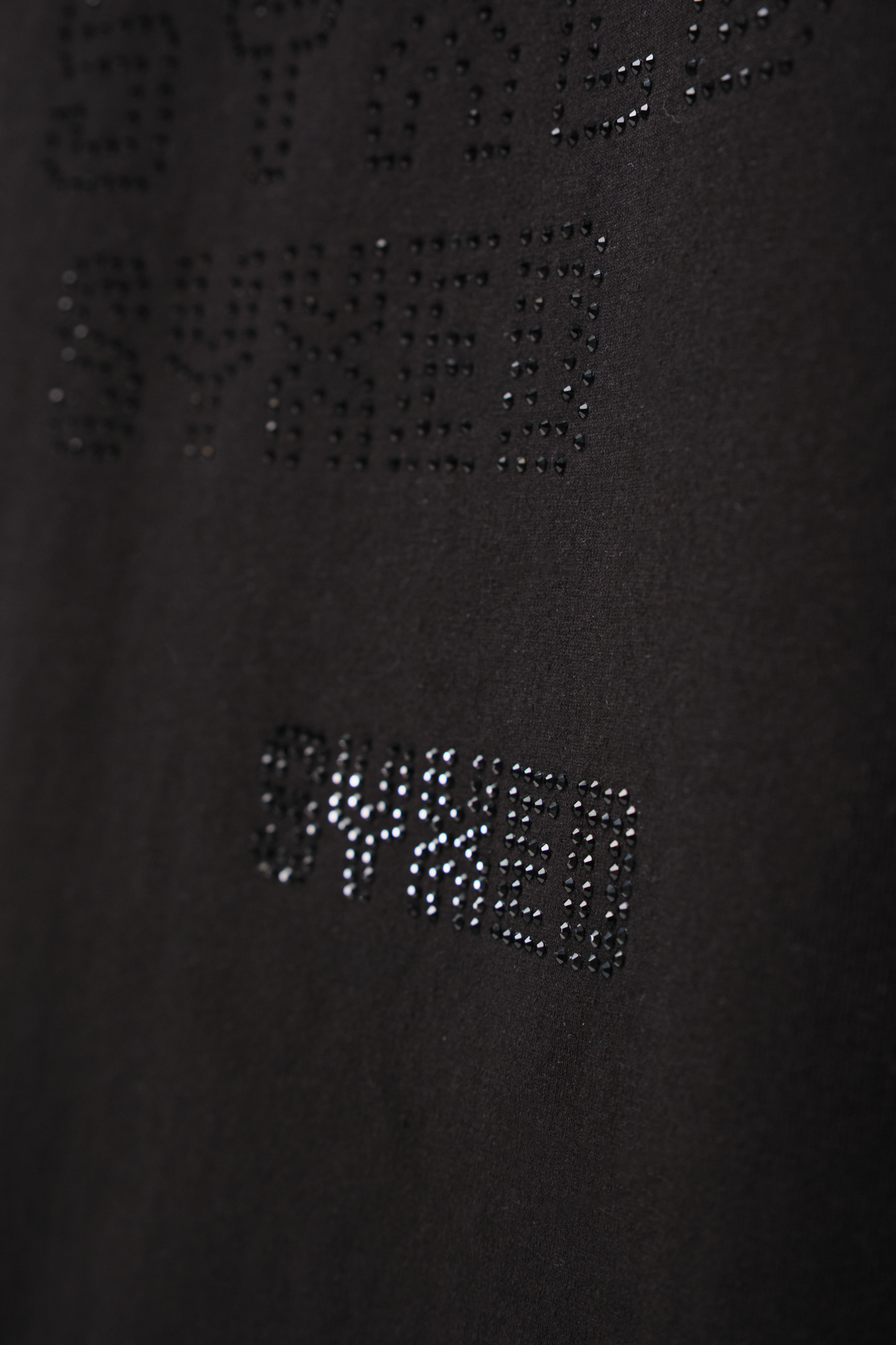 Astra T-Shirt Black with Black gems