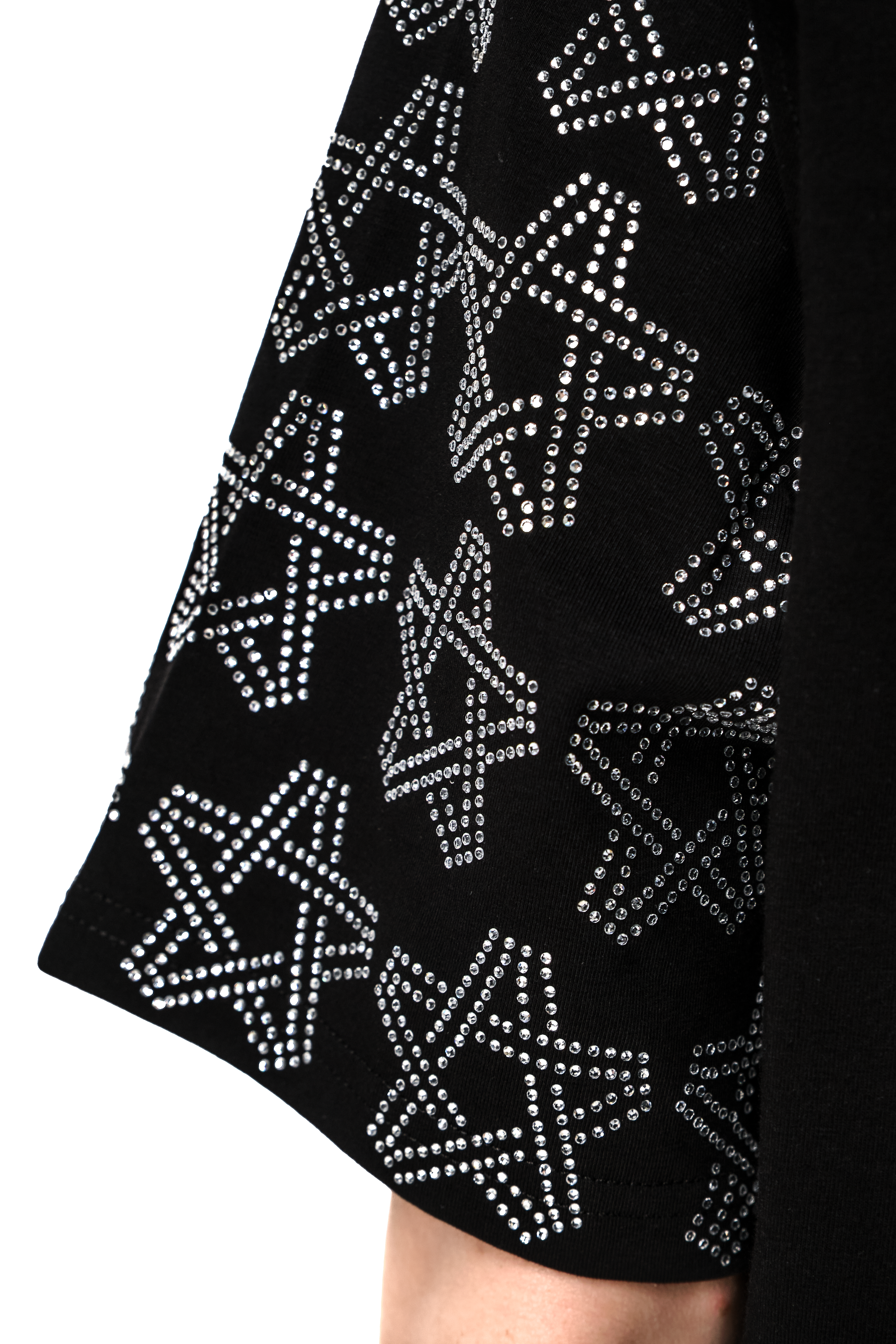 Spark T-Shirt Black with White gems