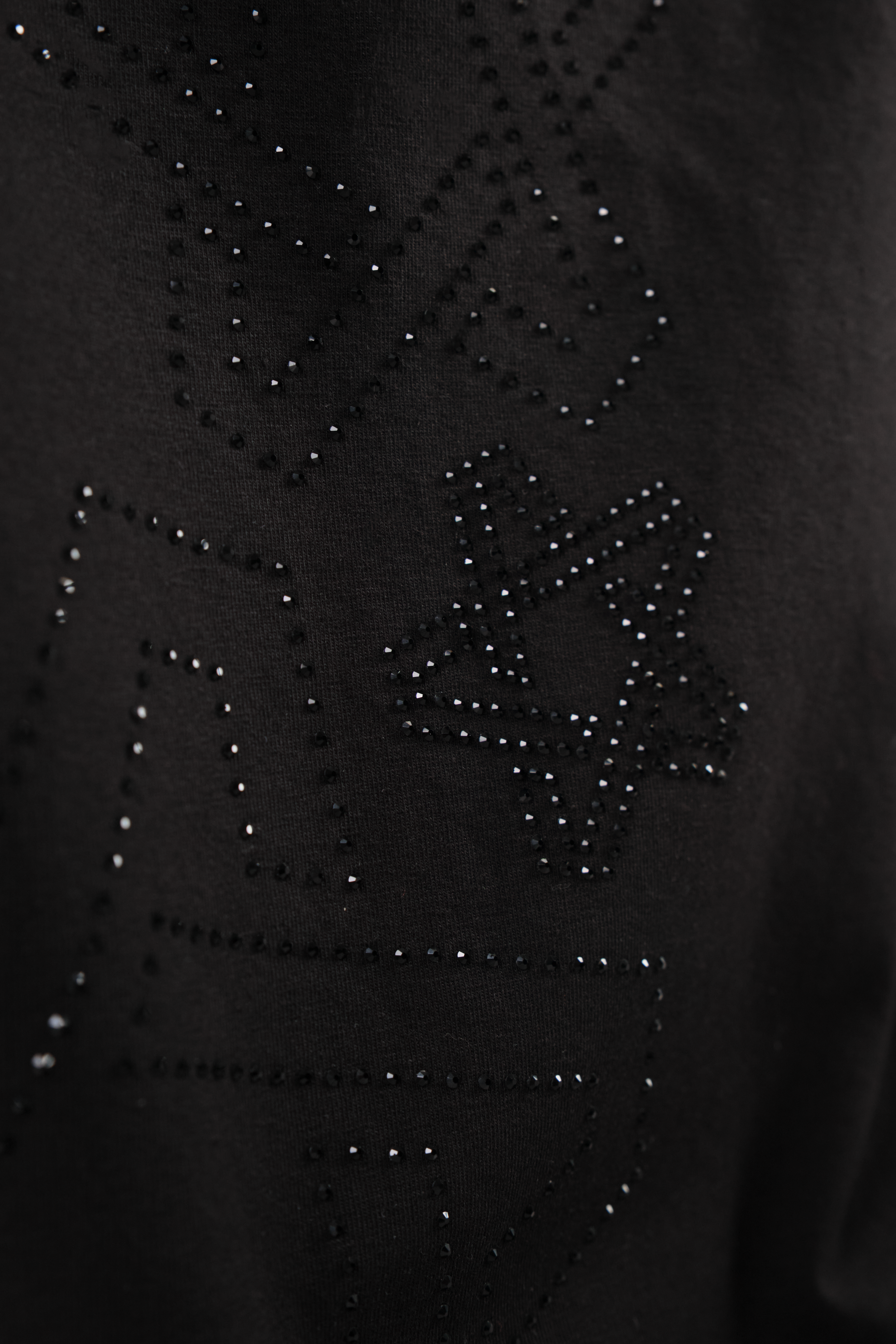 T-Shirt Dazzle Black with Black gems
