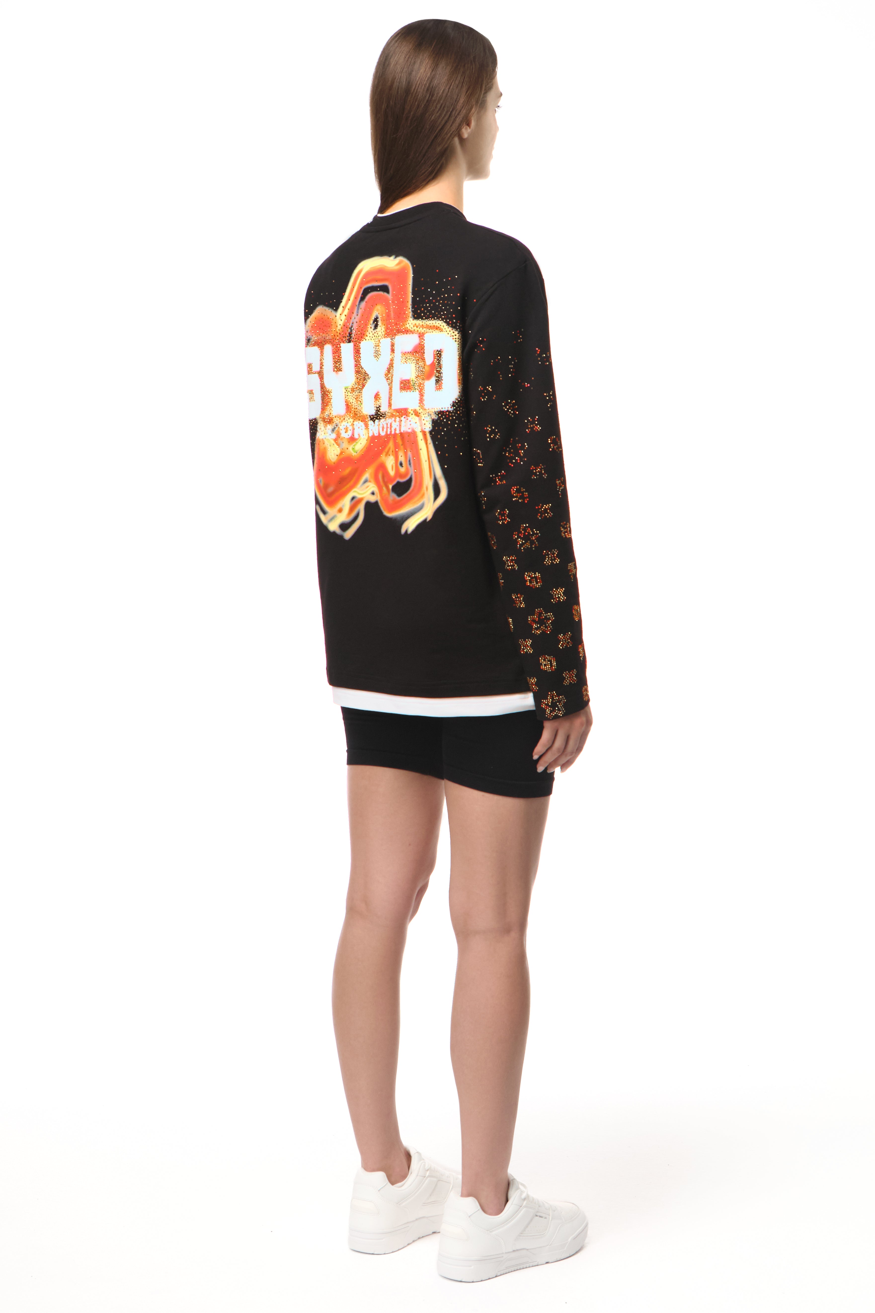 Longsleeve Golddigger Black Fire Star