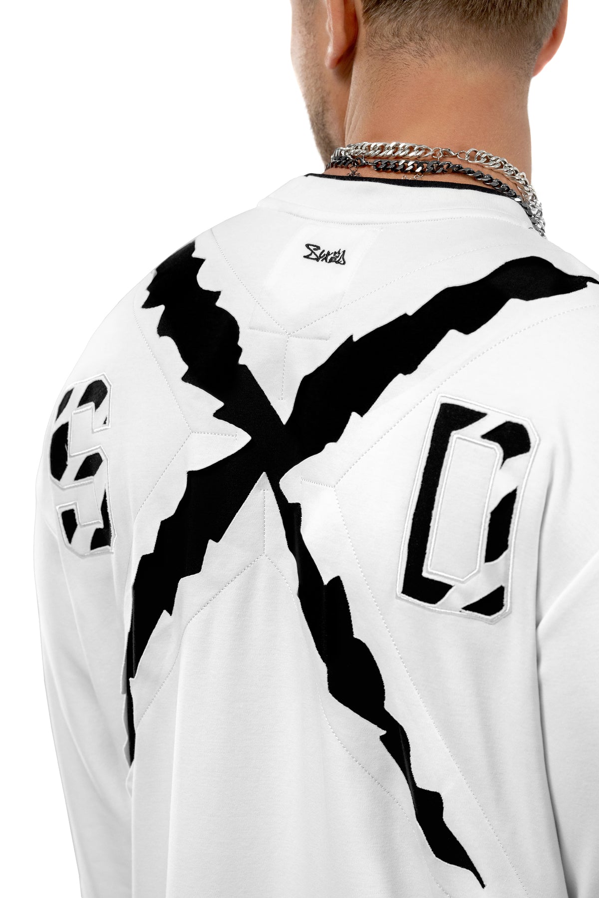 Animal Longsleeve White Black