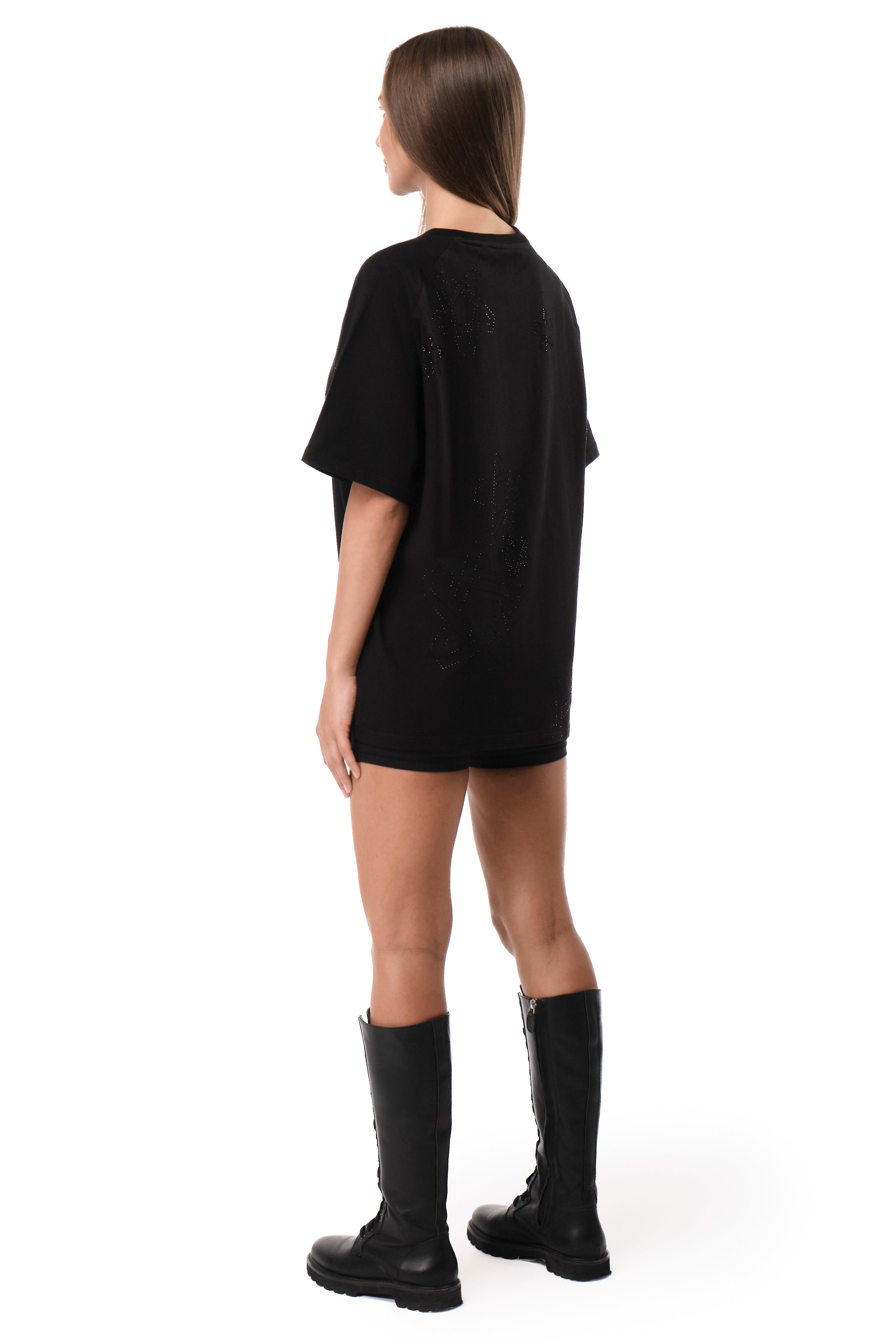T-Shirt Dazzle Black with Black gems