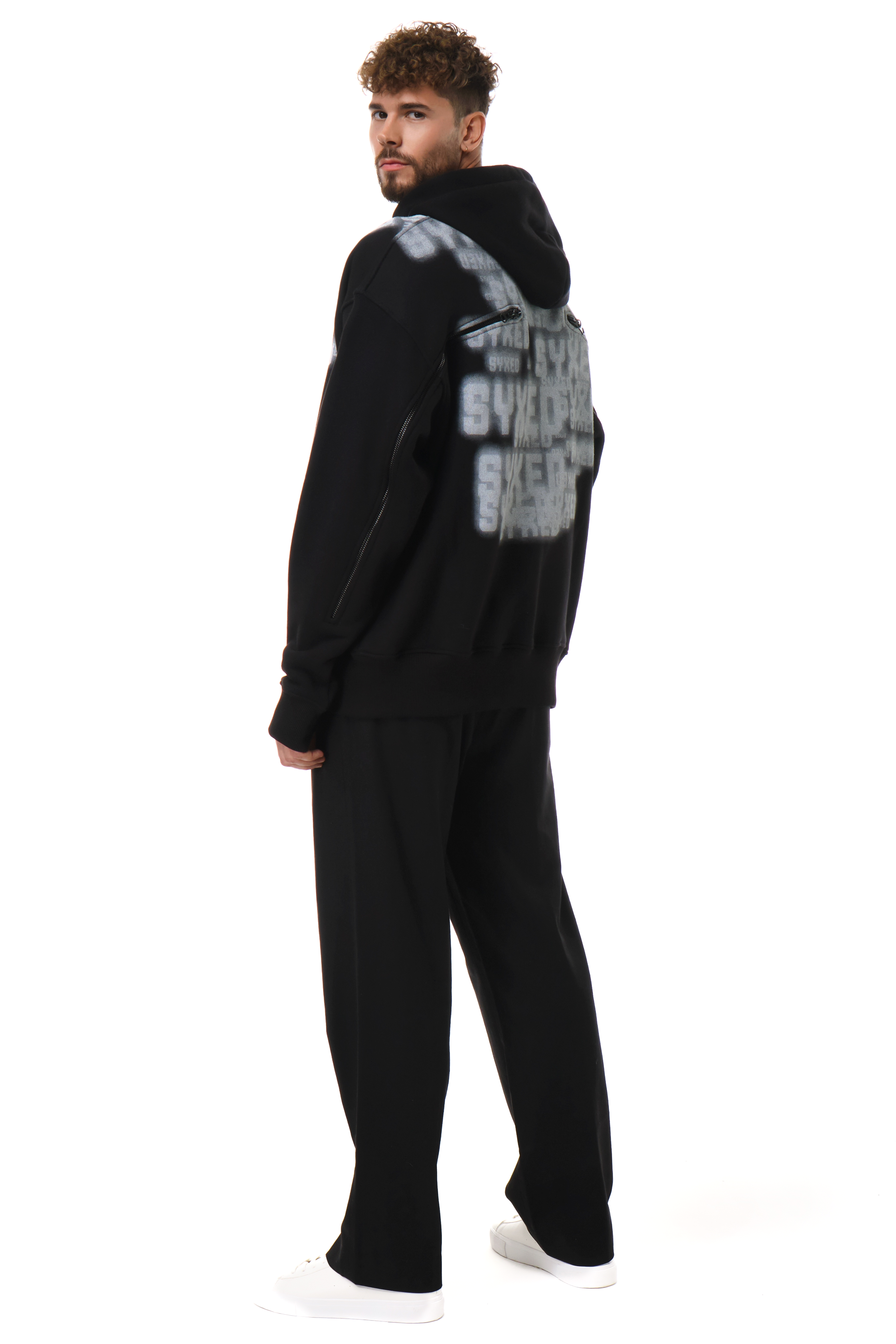 Lightning Hoodie Black Mist