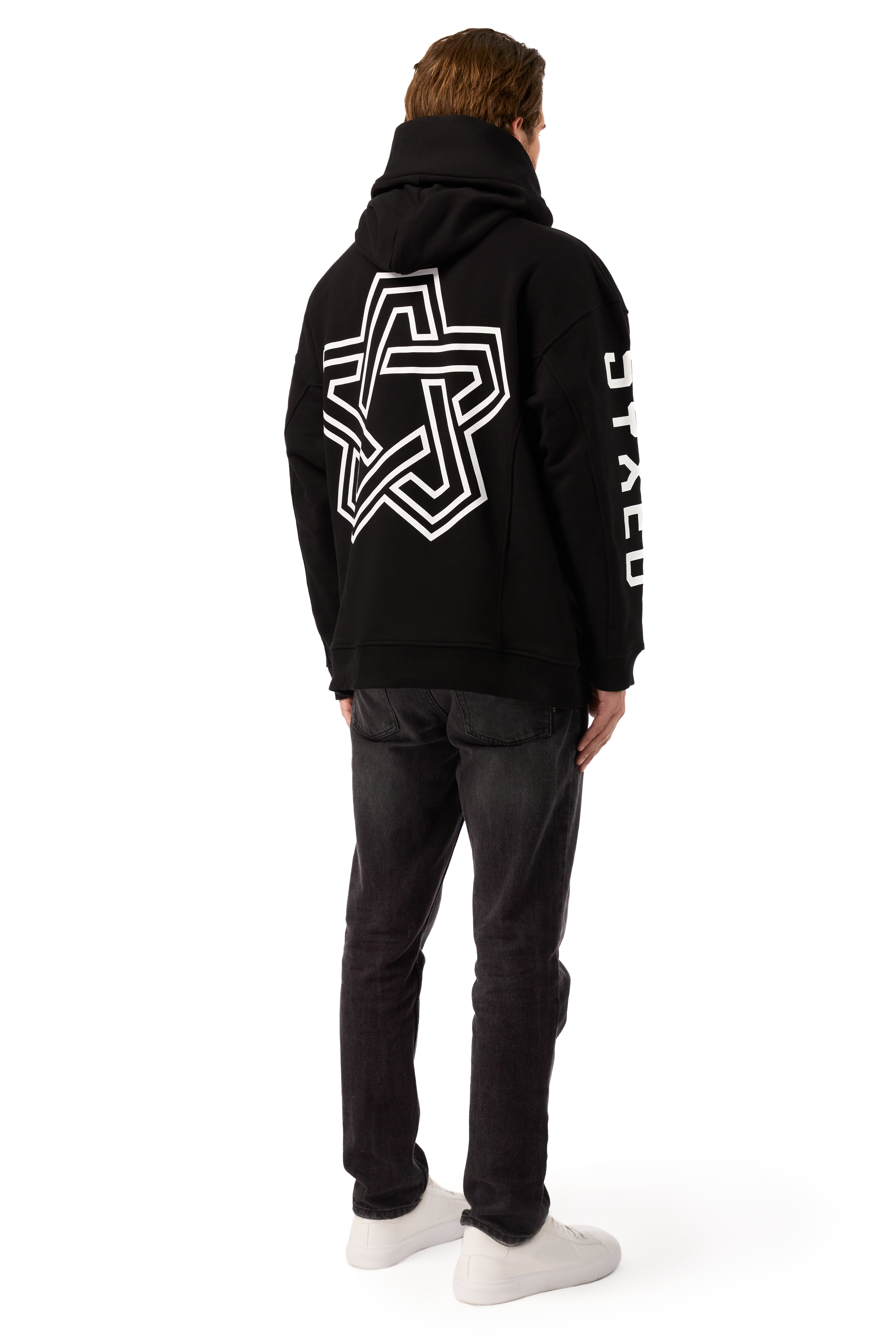 Restrict Arc Black Hoodie Star