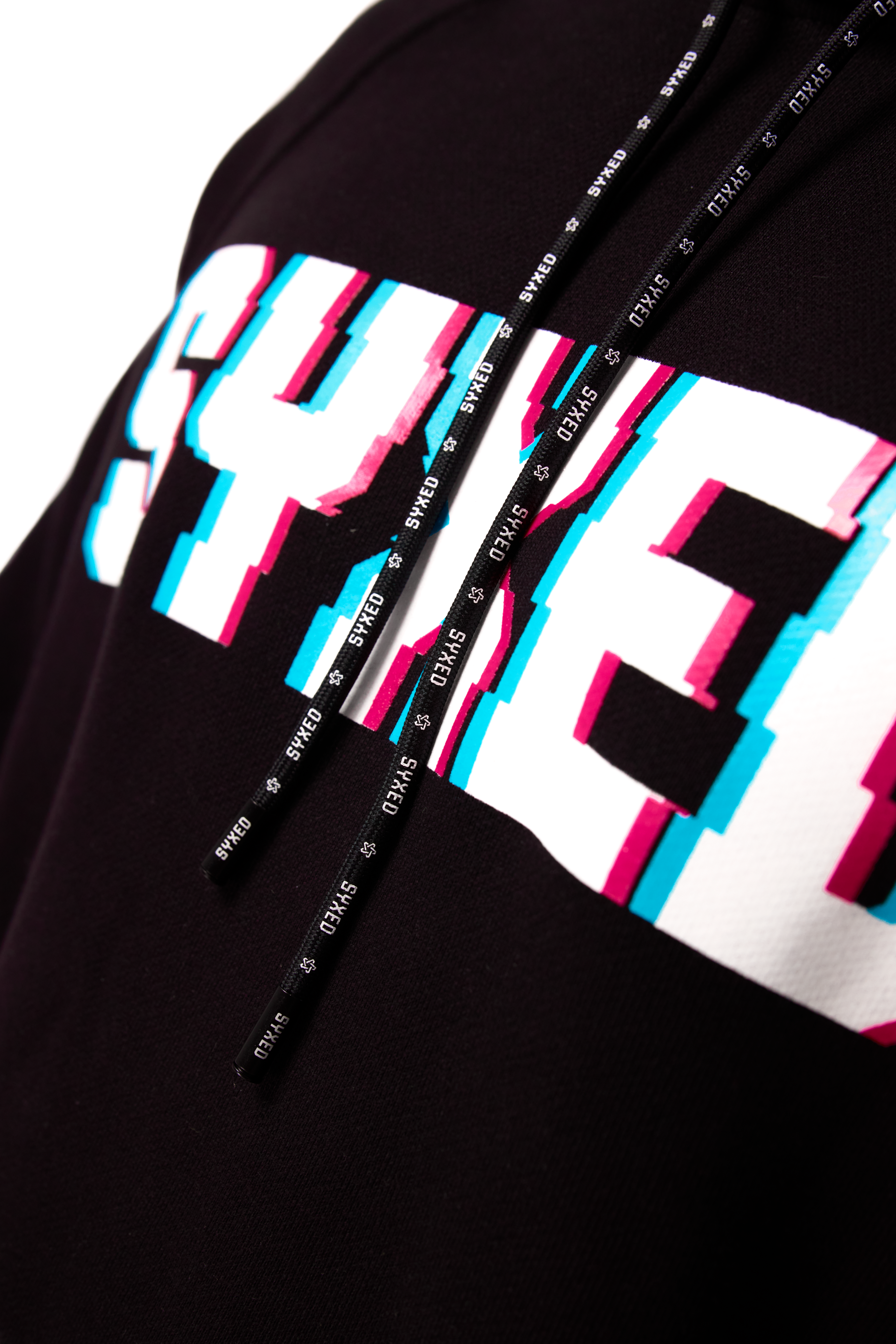 Longcut Black Hoodie Glitch