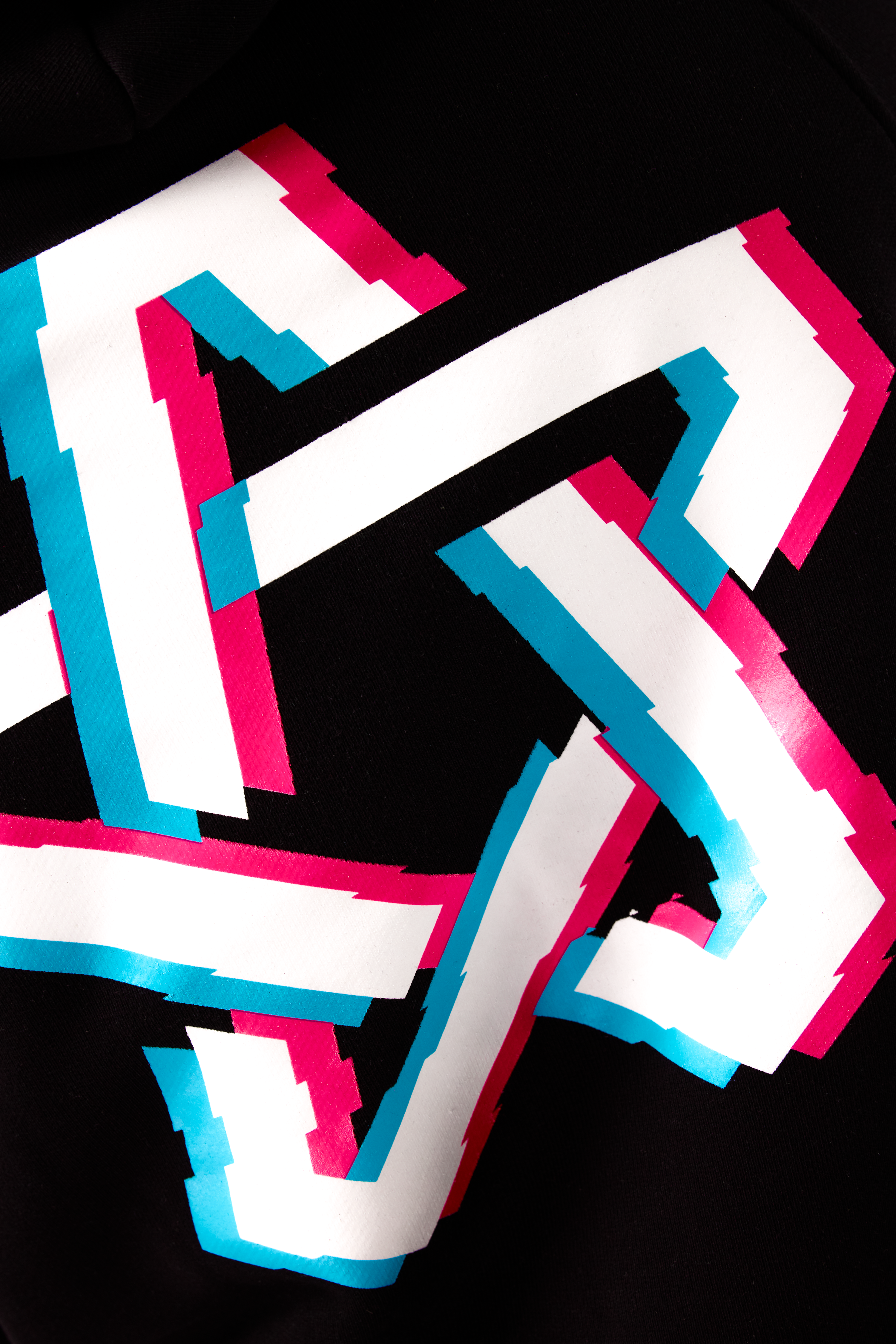 Longcut Black Hoodie Glitch