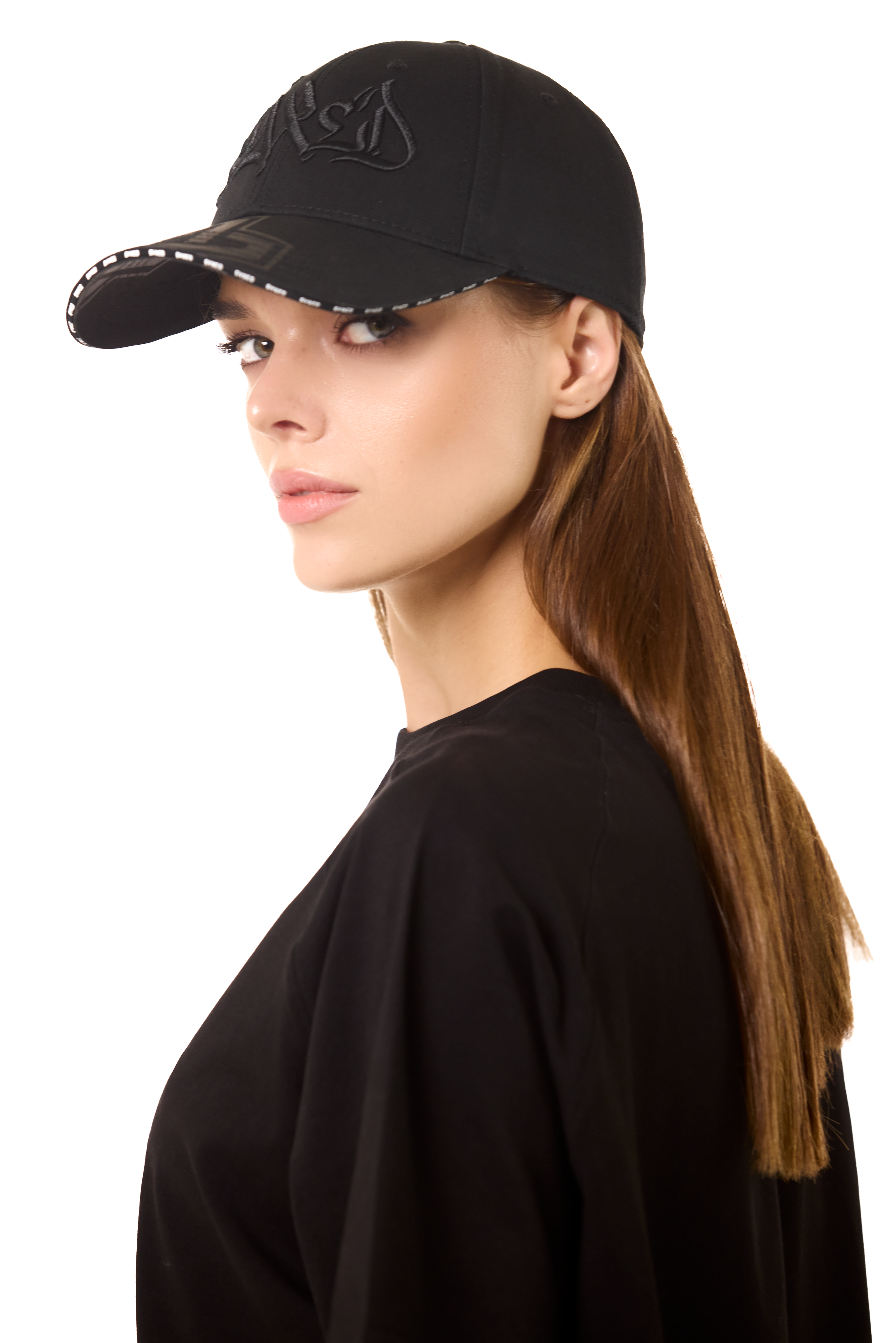 Black Graffity Cap With Net Back