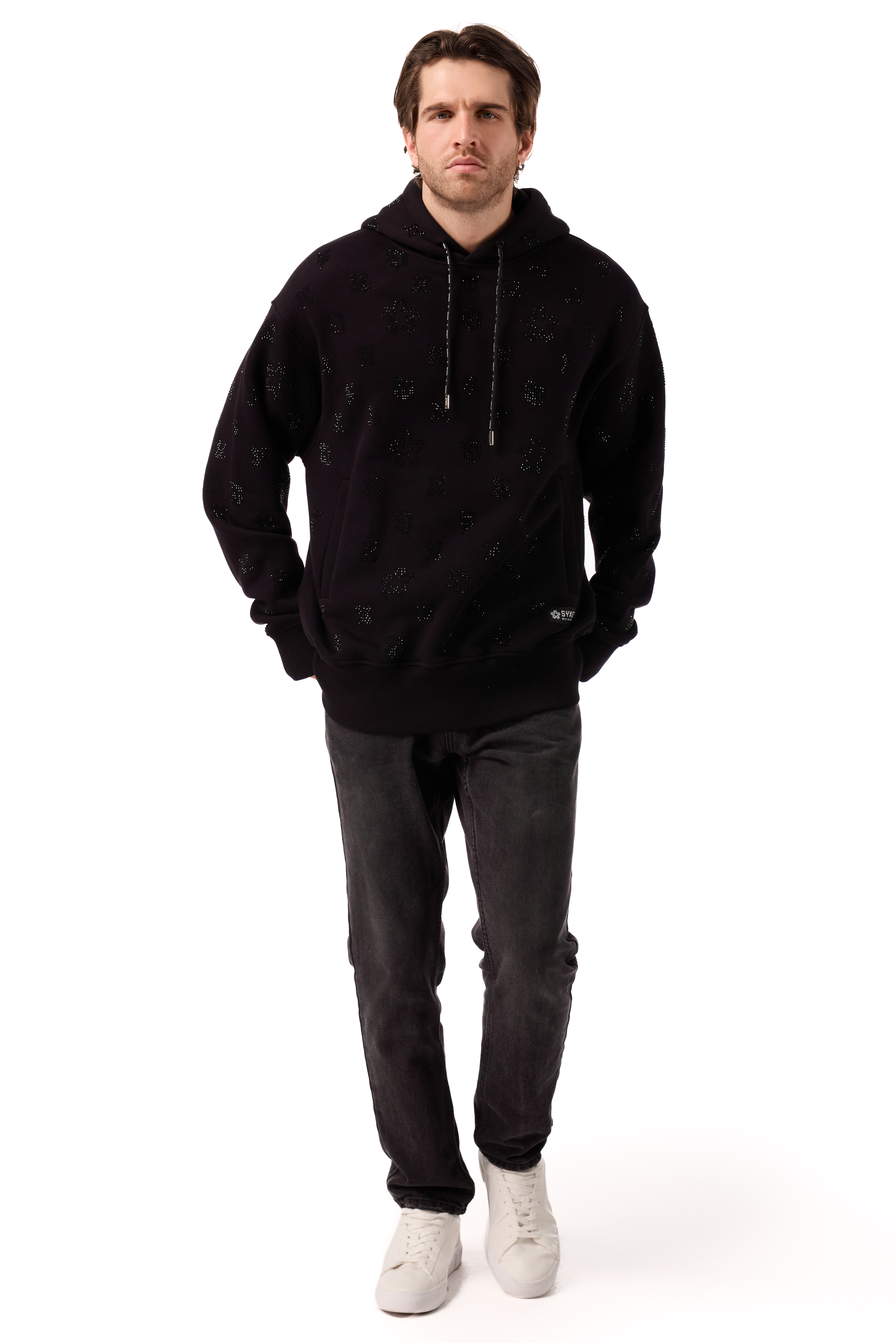 Lightning Hoodie Black Gems