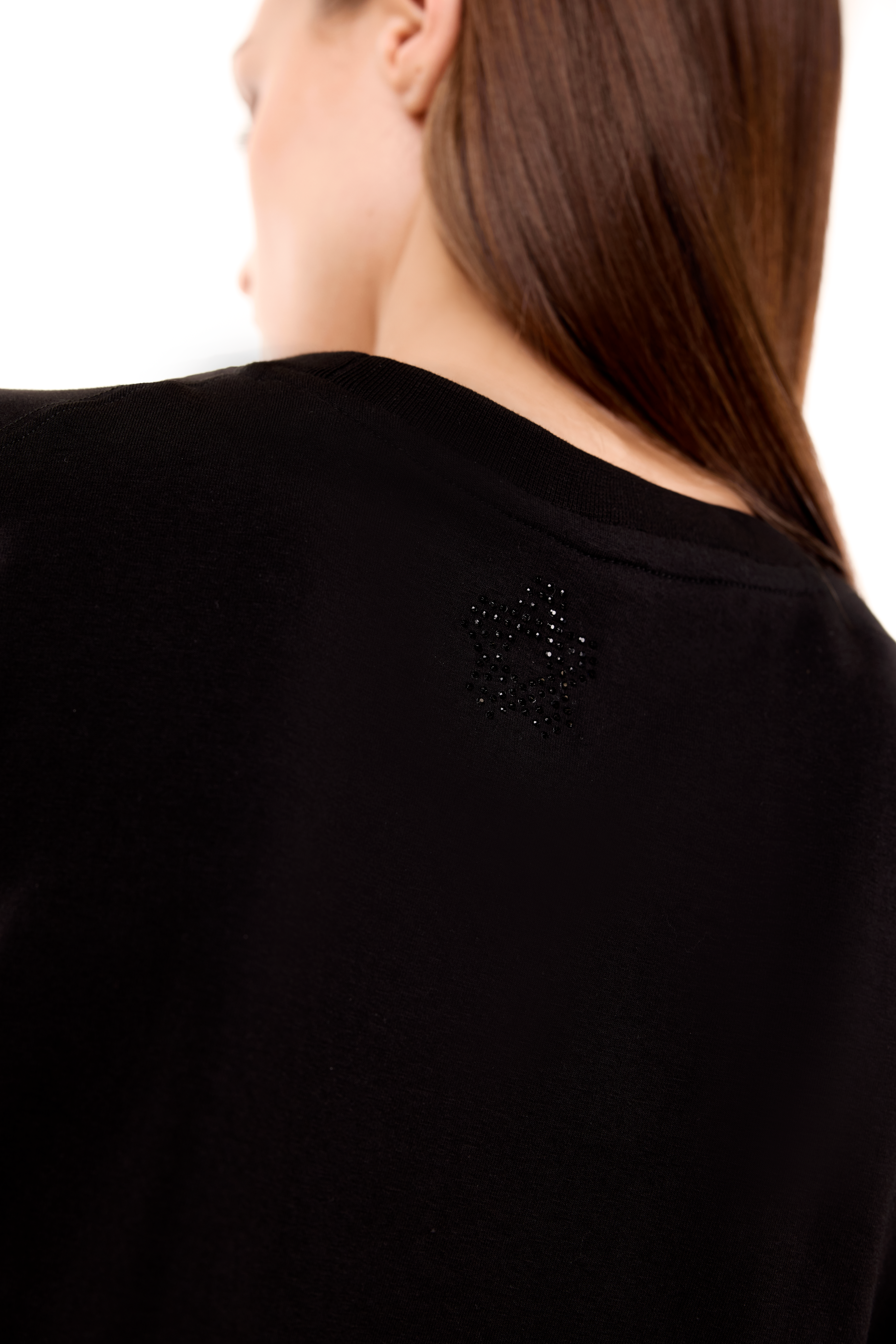 Glitz T-Shirt Black with Black gems