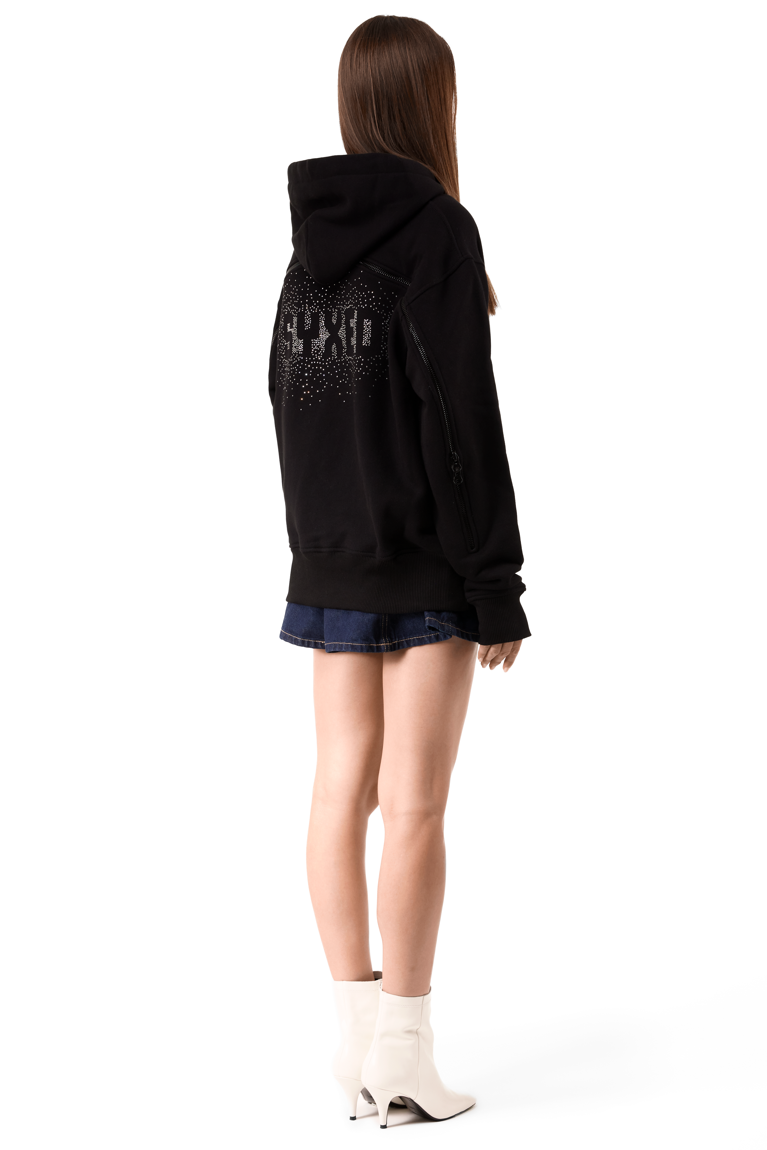 Lightning Hoodie White Gems