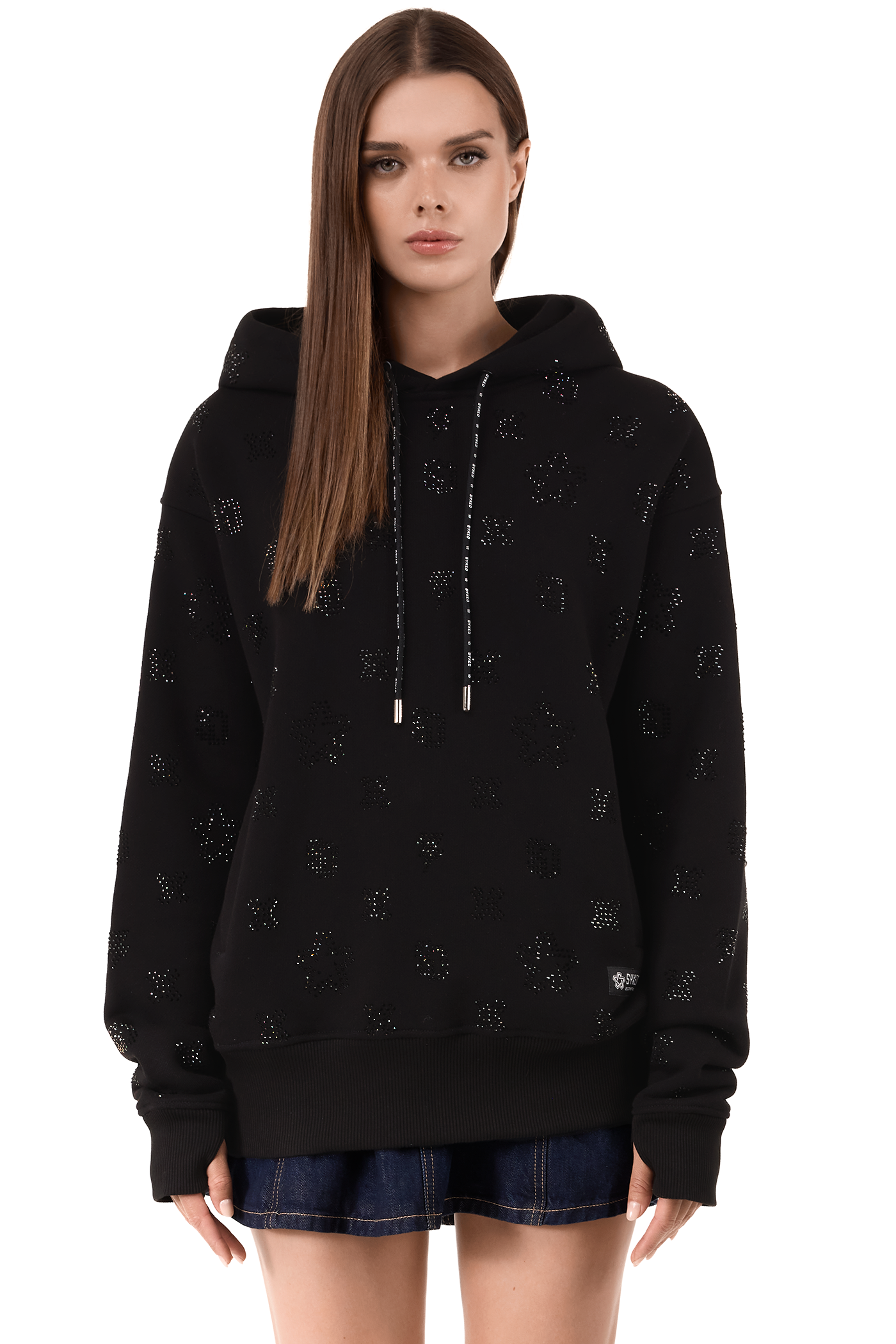 Hoodie Lightning Black Gems