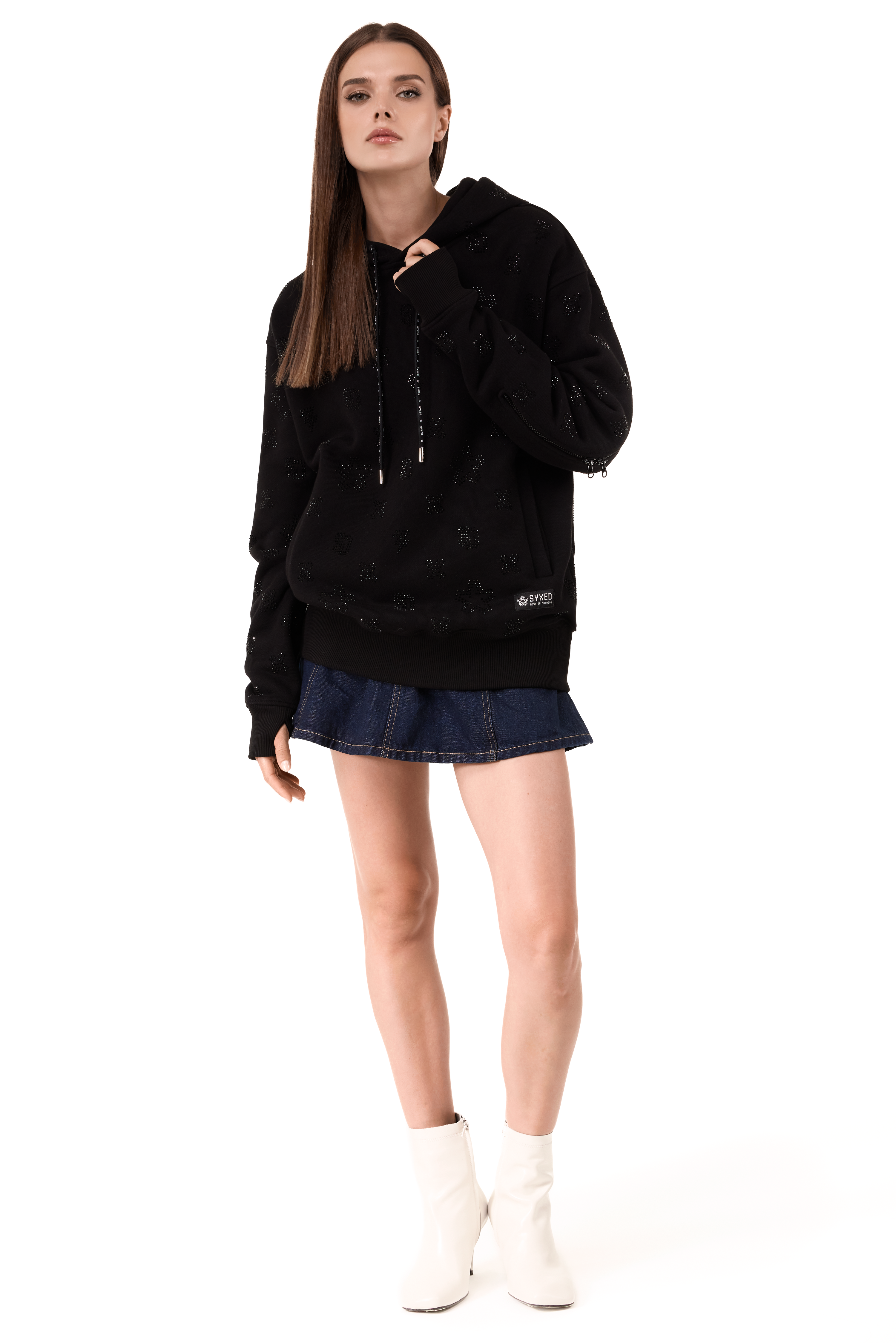 Lightning Hoodie Black Gems