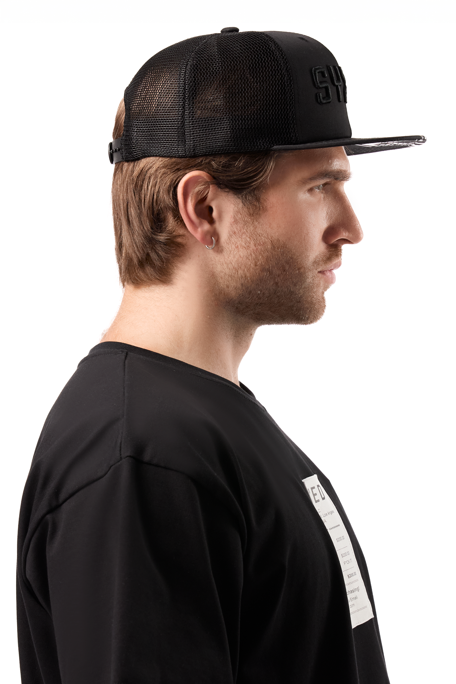 Blackside Snapback With Net Back