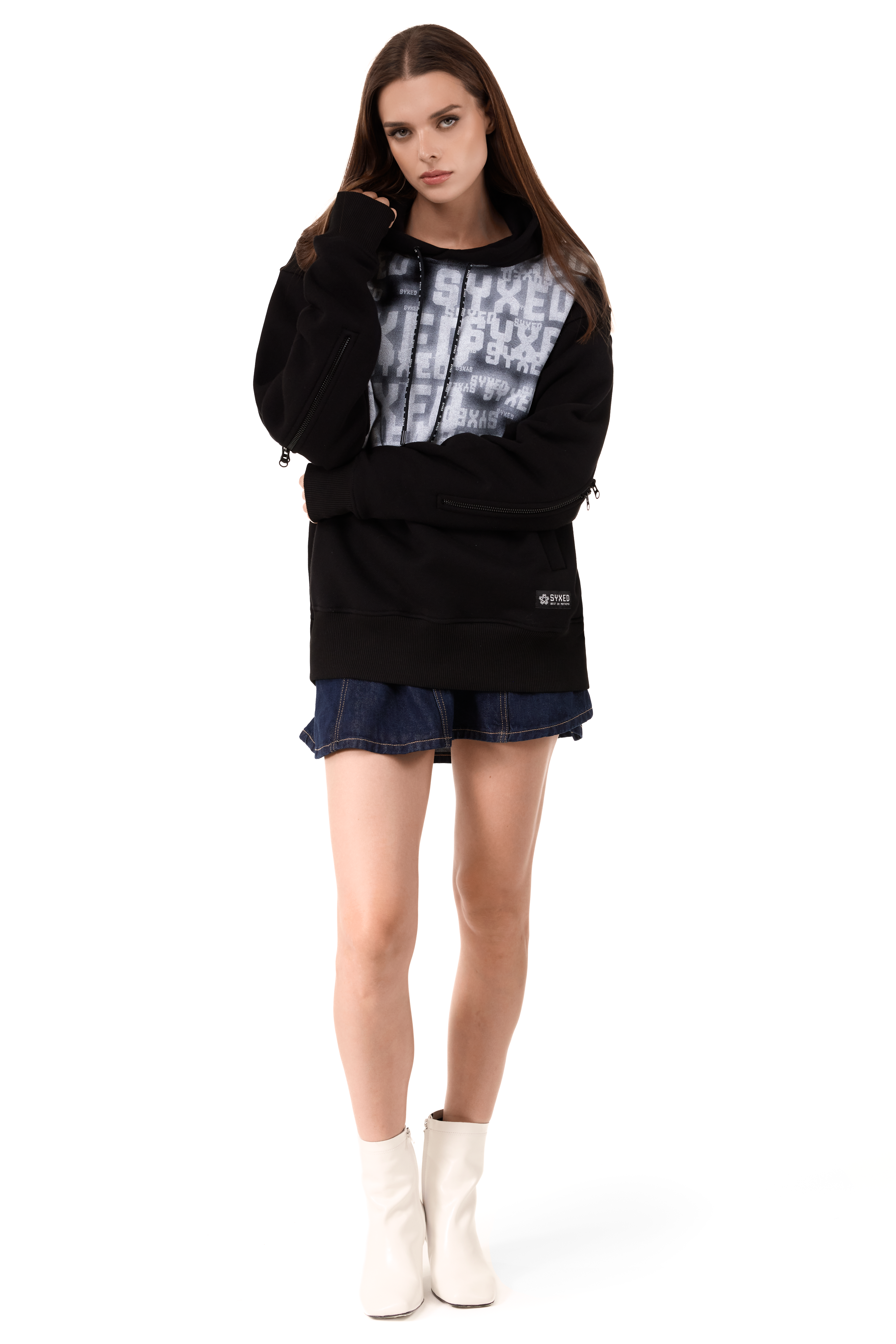 Lightning Hoodie Black Mist